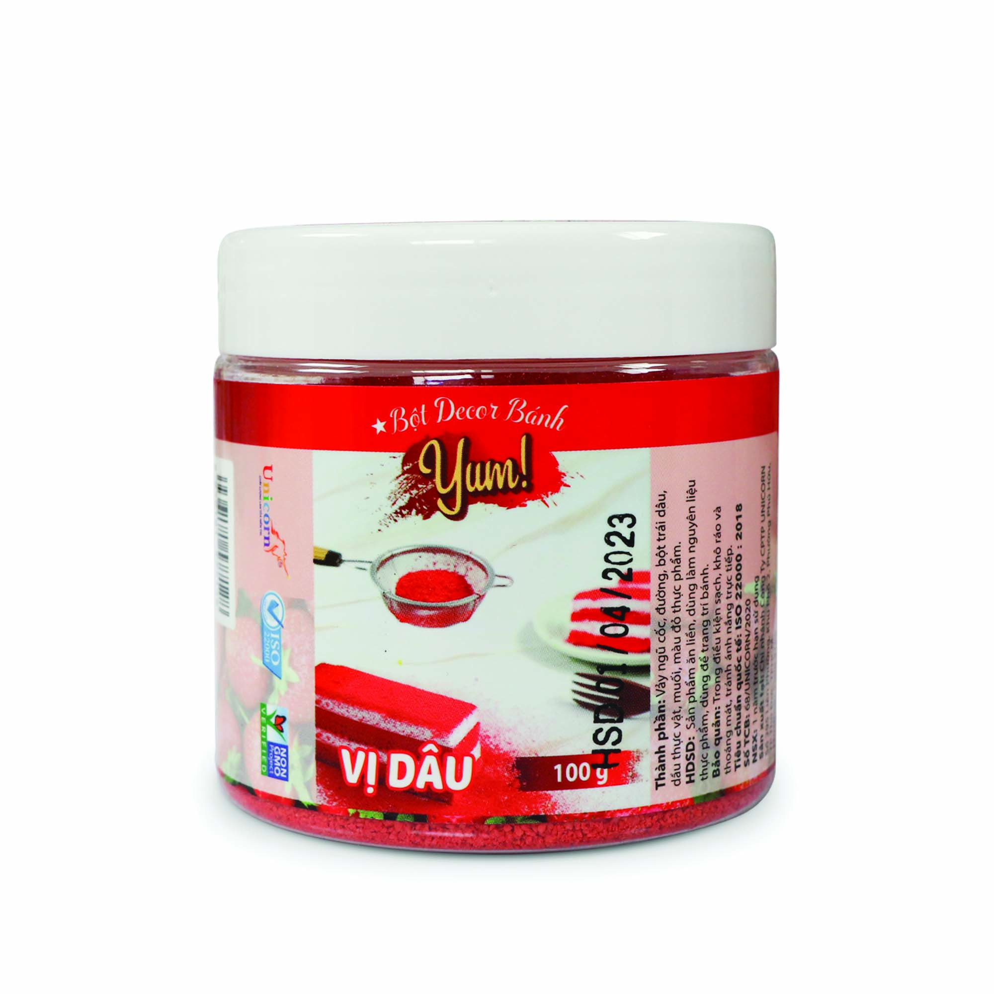 Bột Decor Bánh Vị Dâu 100g