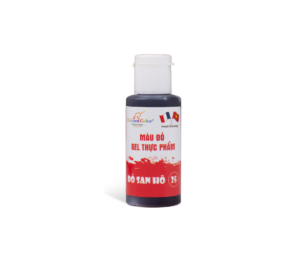 Màu Đỏ San Hô Gel Thực Phẩm 28g