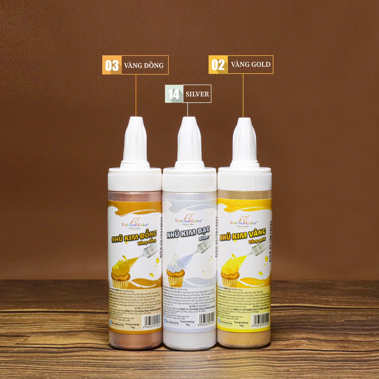 Màu Phun Nhũ Kim 10g