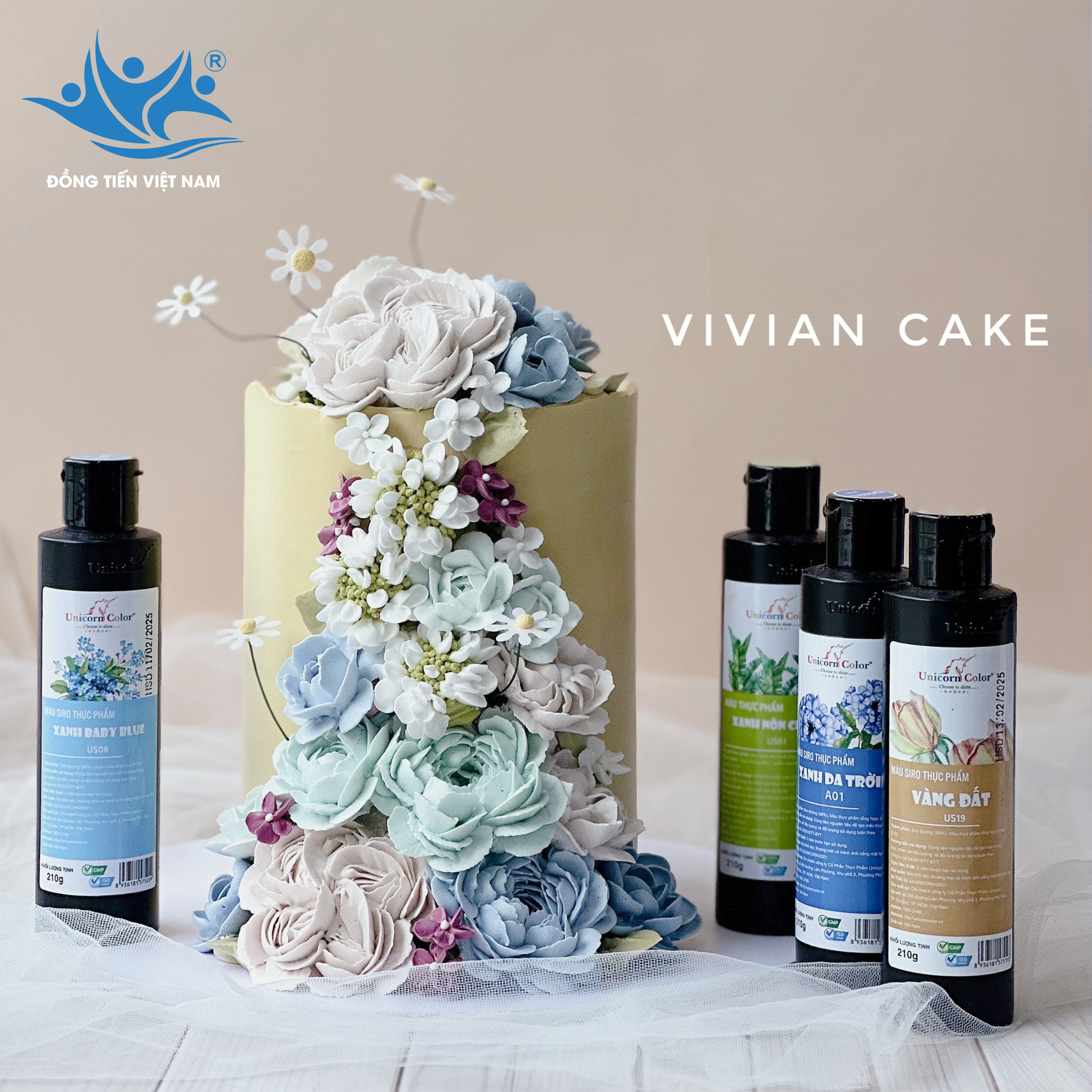 bánh kem siro Unicorn