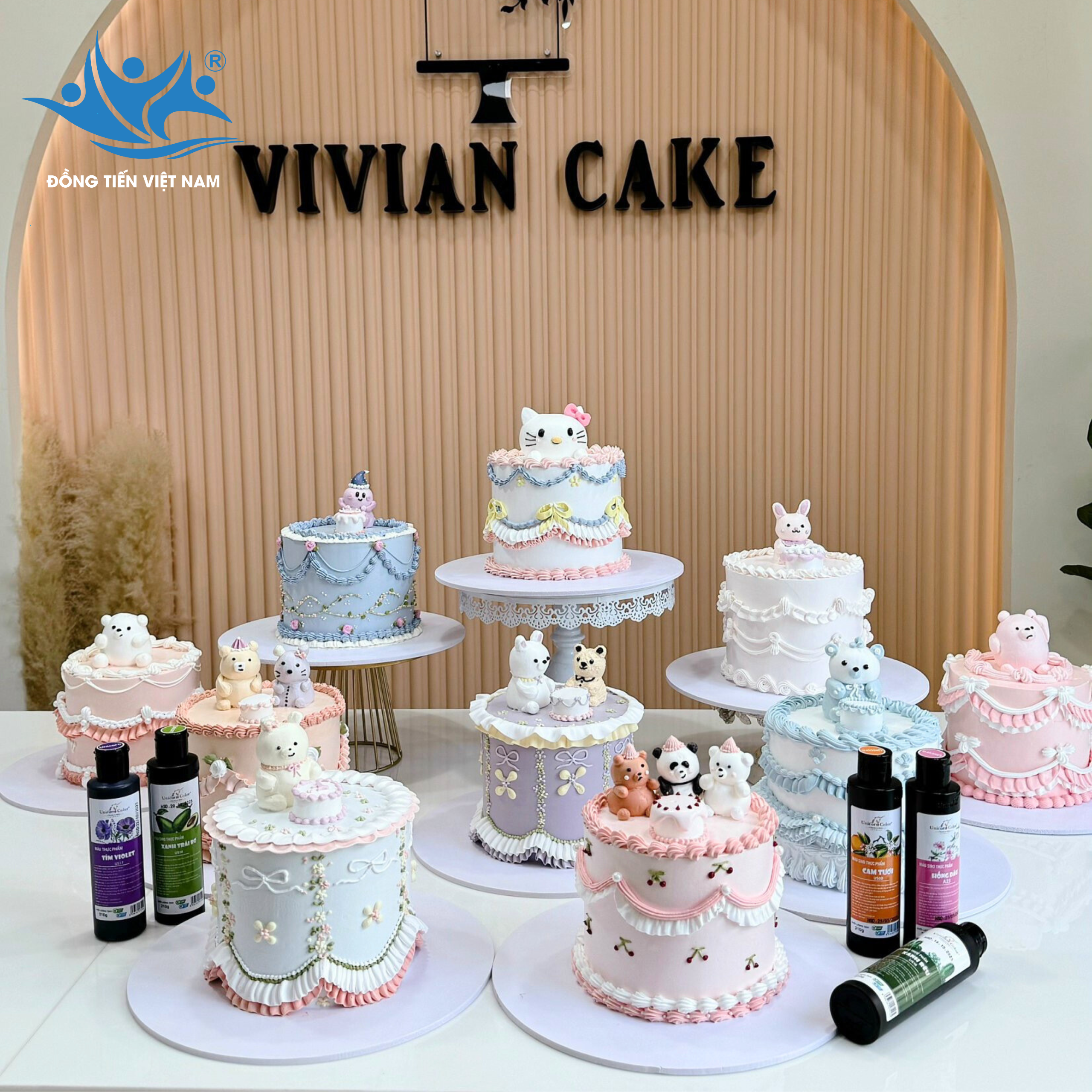 bánh kem siro unicorn