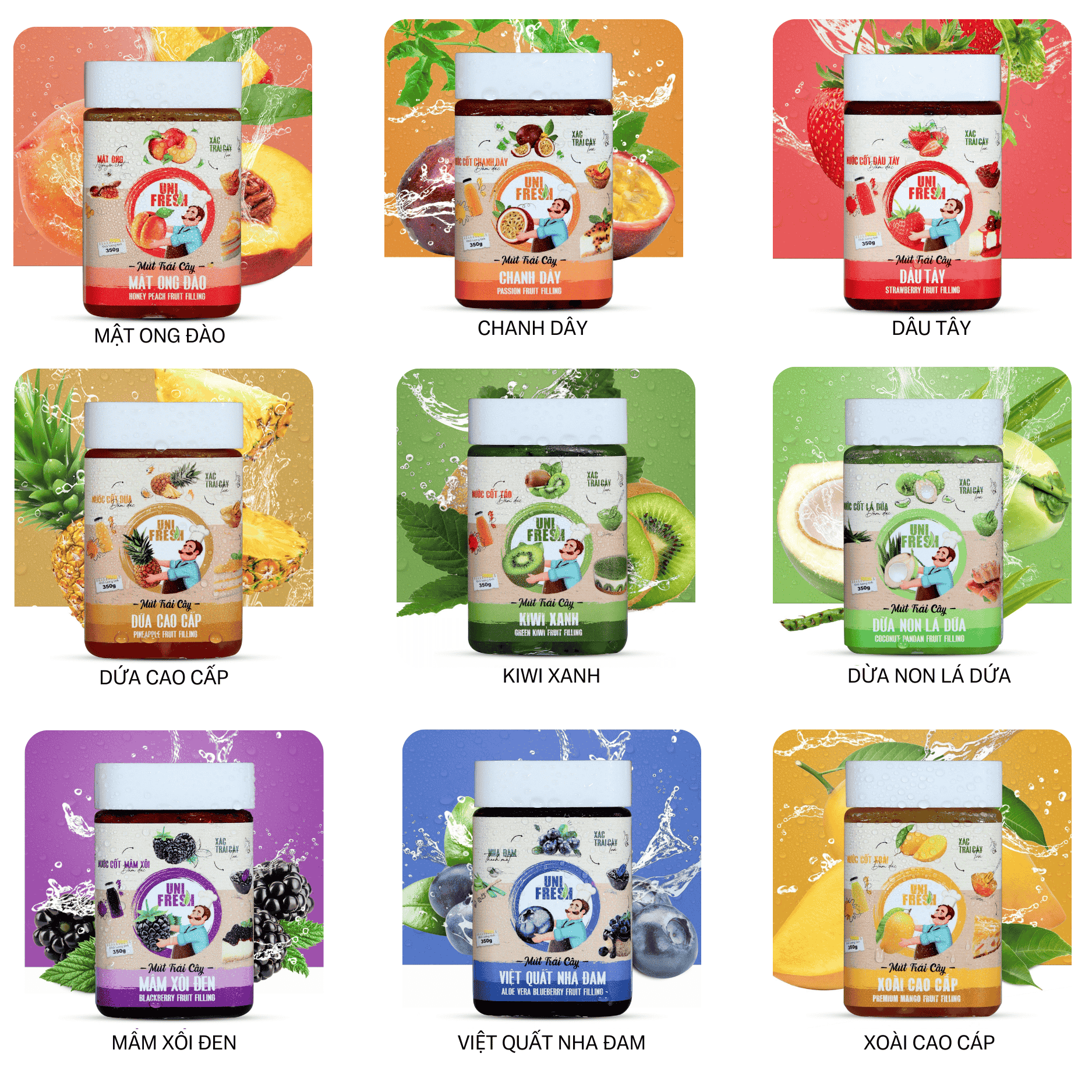 Tổng Hợp Mứt Trái Cây Unifresh 350g