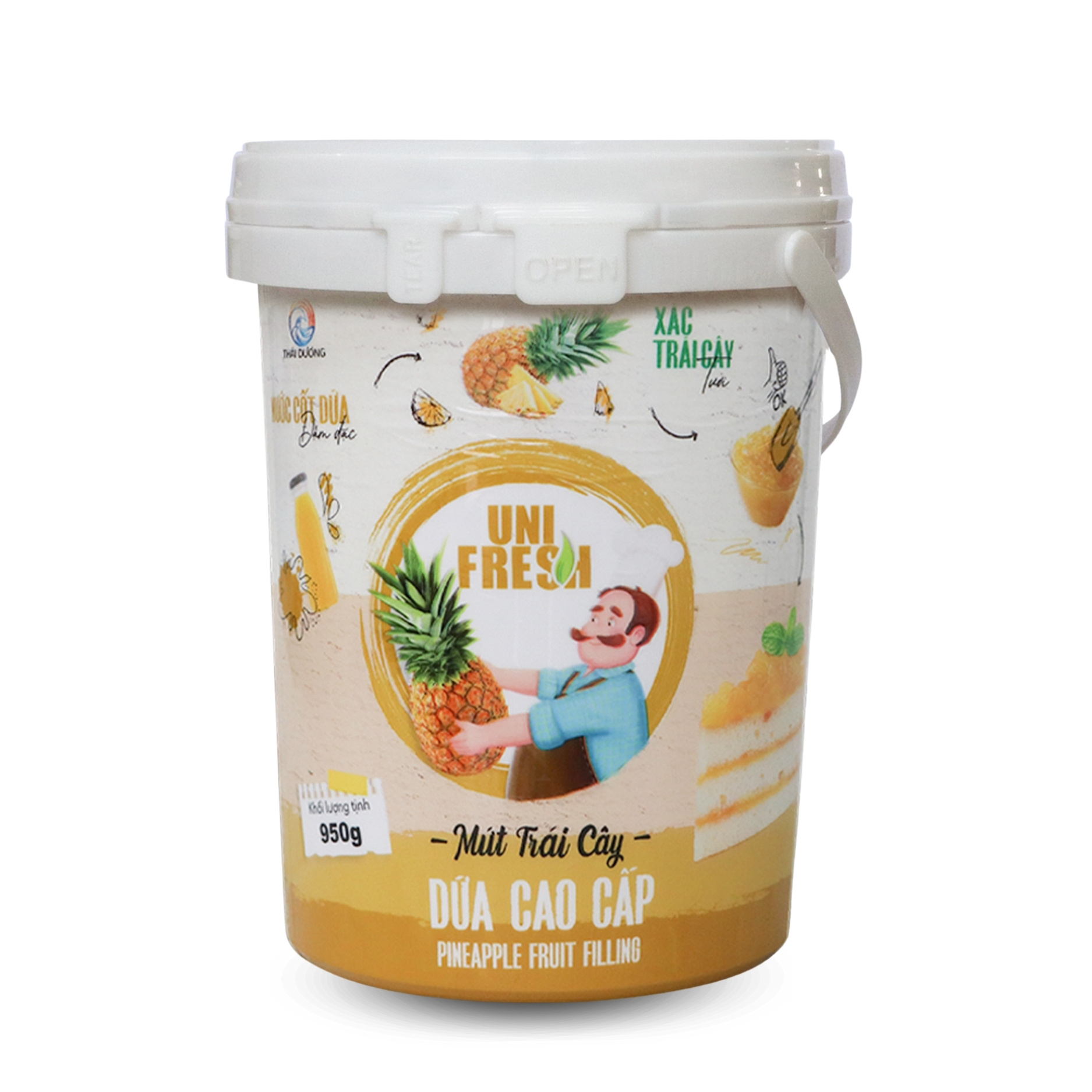 Mứt Trái Cây Unifresh Dứa Cao Cấp 950g