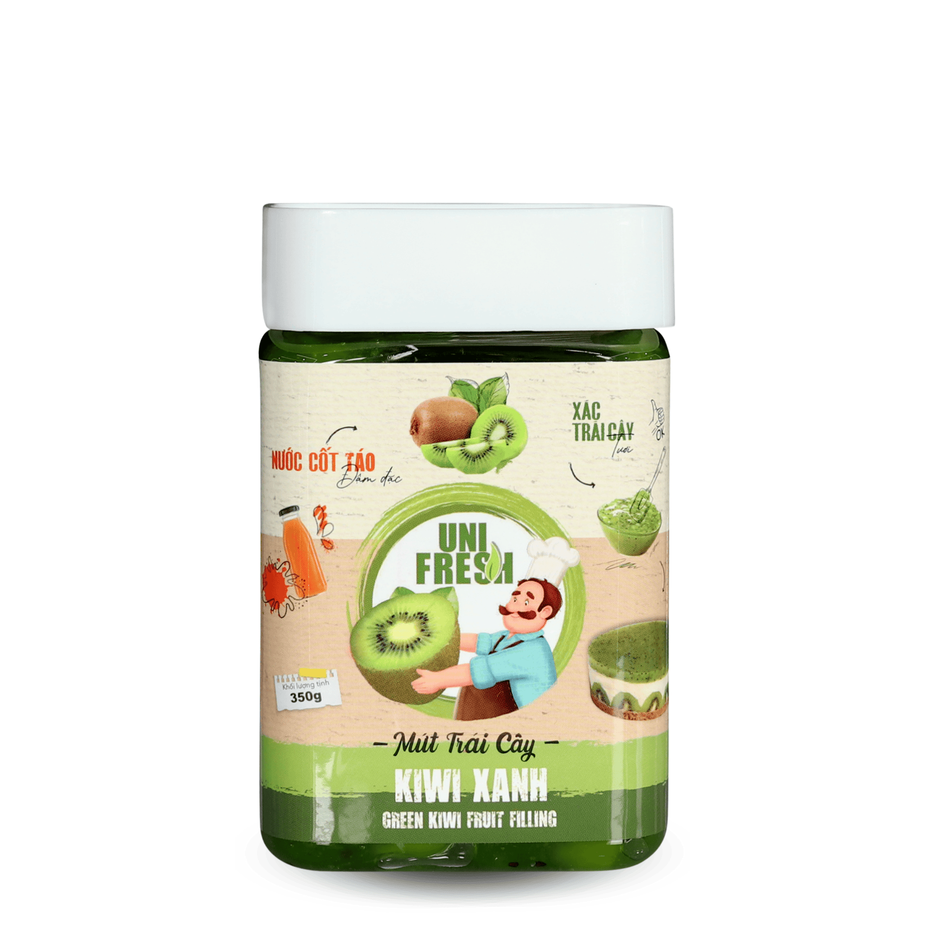Mứt Trái Cây Unifresh Kiwi Xanh 350g