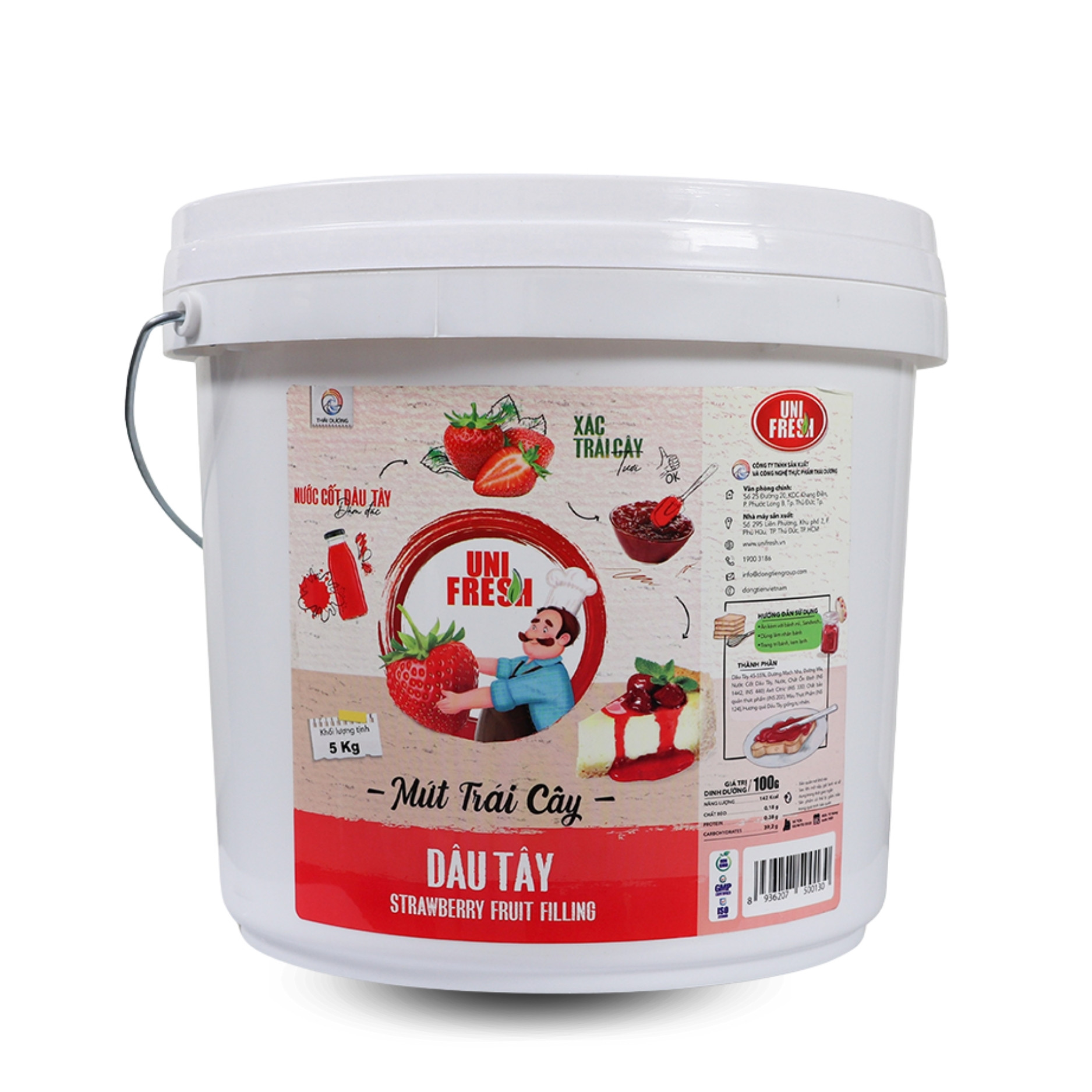 Mứt Trái Cây Unifresh Dâu Tây 5Kg
