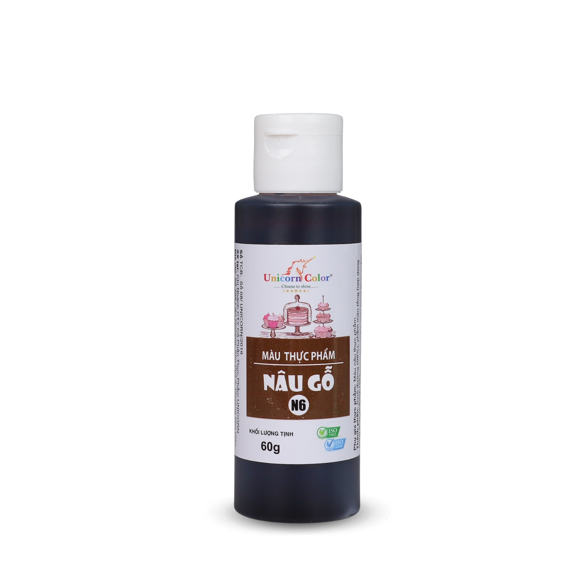 Màu Siro Unicorn Nâu Gỗ 60g