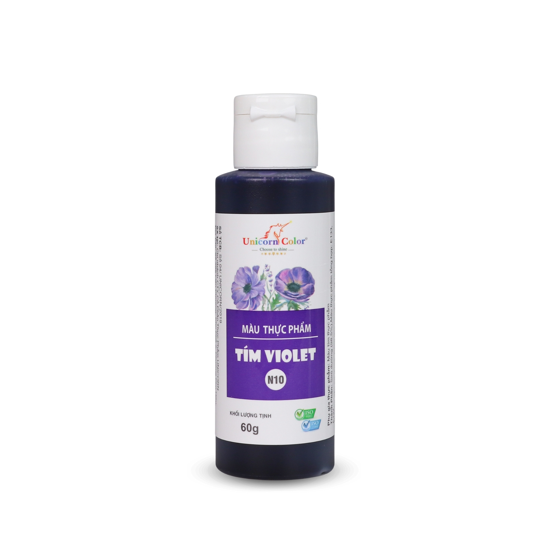 Màu Siro Unicorn Tím Violet 60g