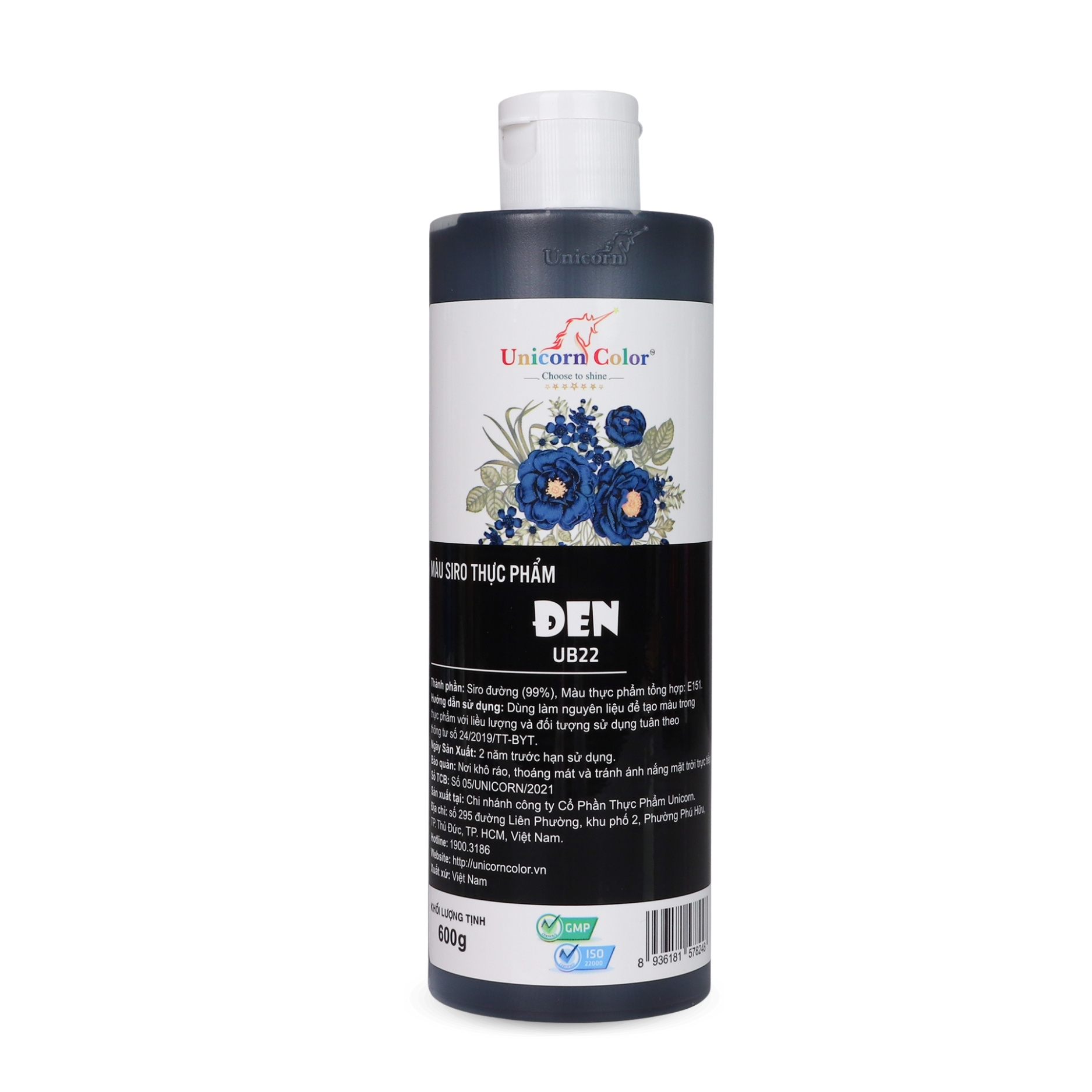 Màu Siro Unicorn Đen 600g