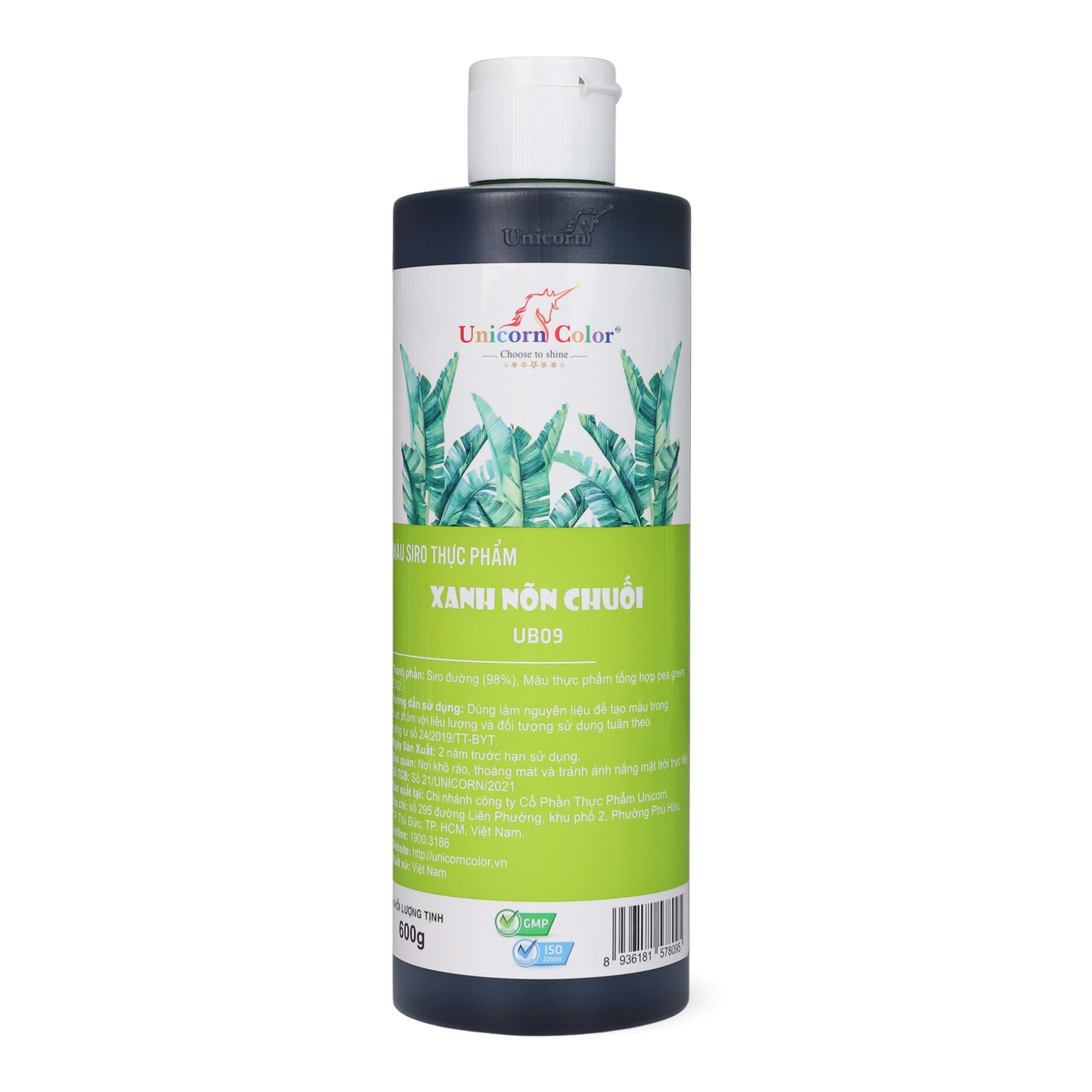 Màu Siro Unicorn Xanh Nõn Chuối 600g