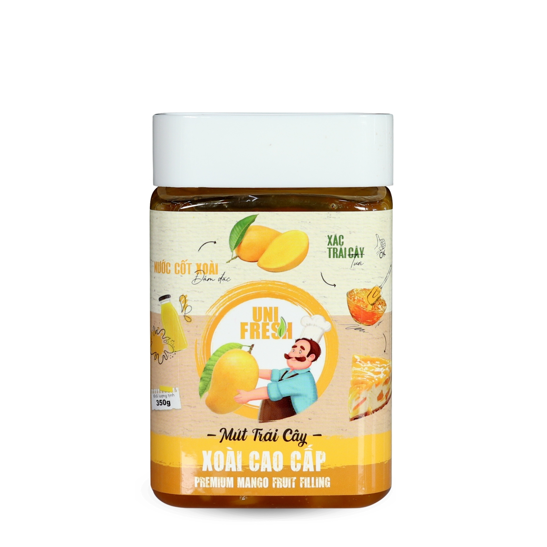 Mứt Trái Cây Unifresh Xoài Cao Cấp 350g