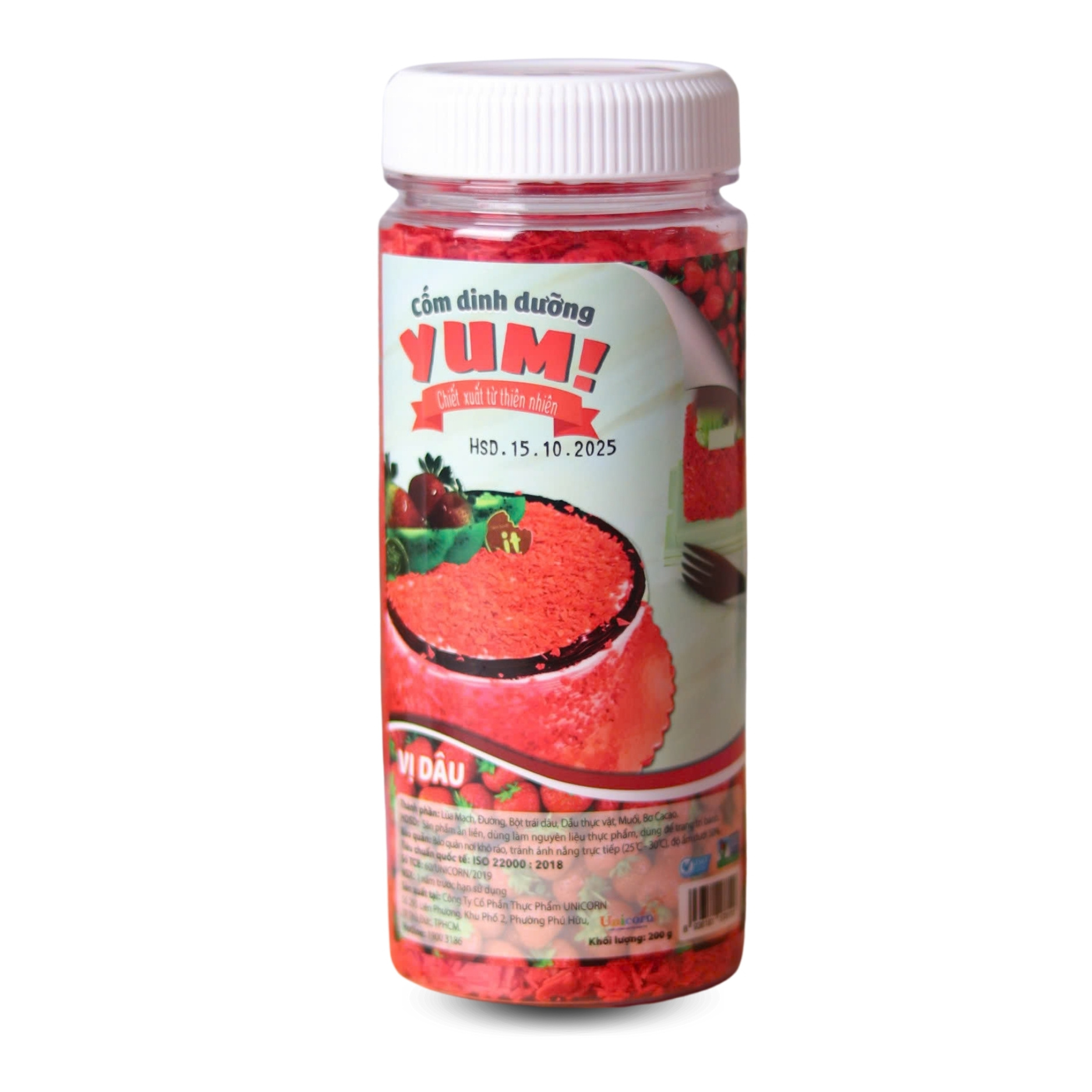 Cốm Dinh Dưỡng Yum! 200g Vị Dâu