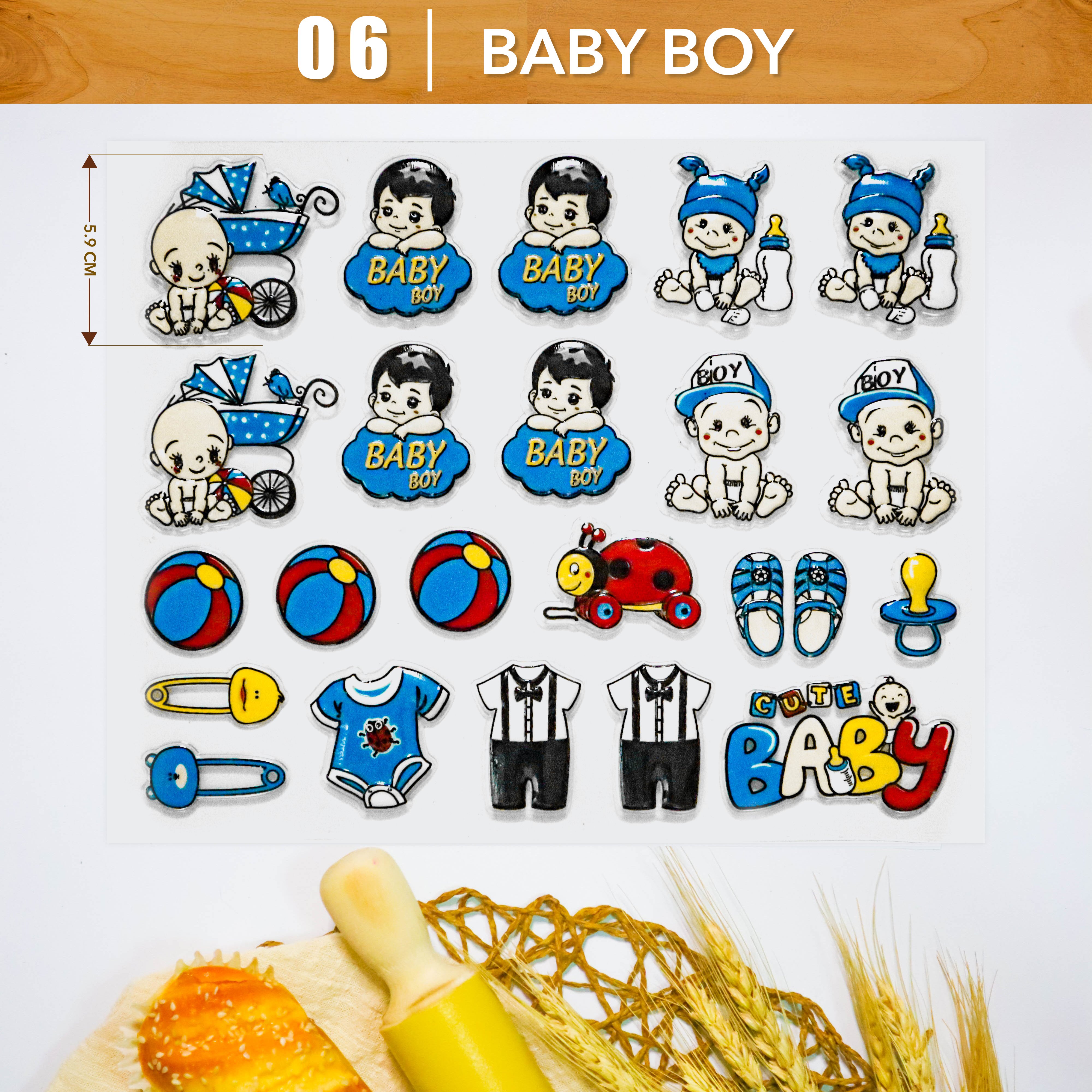 Khuôn In Hình Socola-Baby Boy