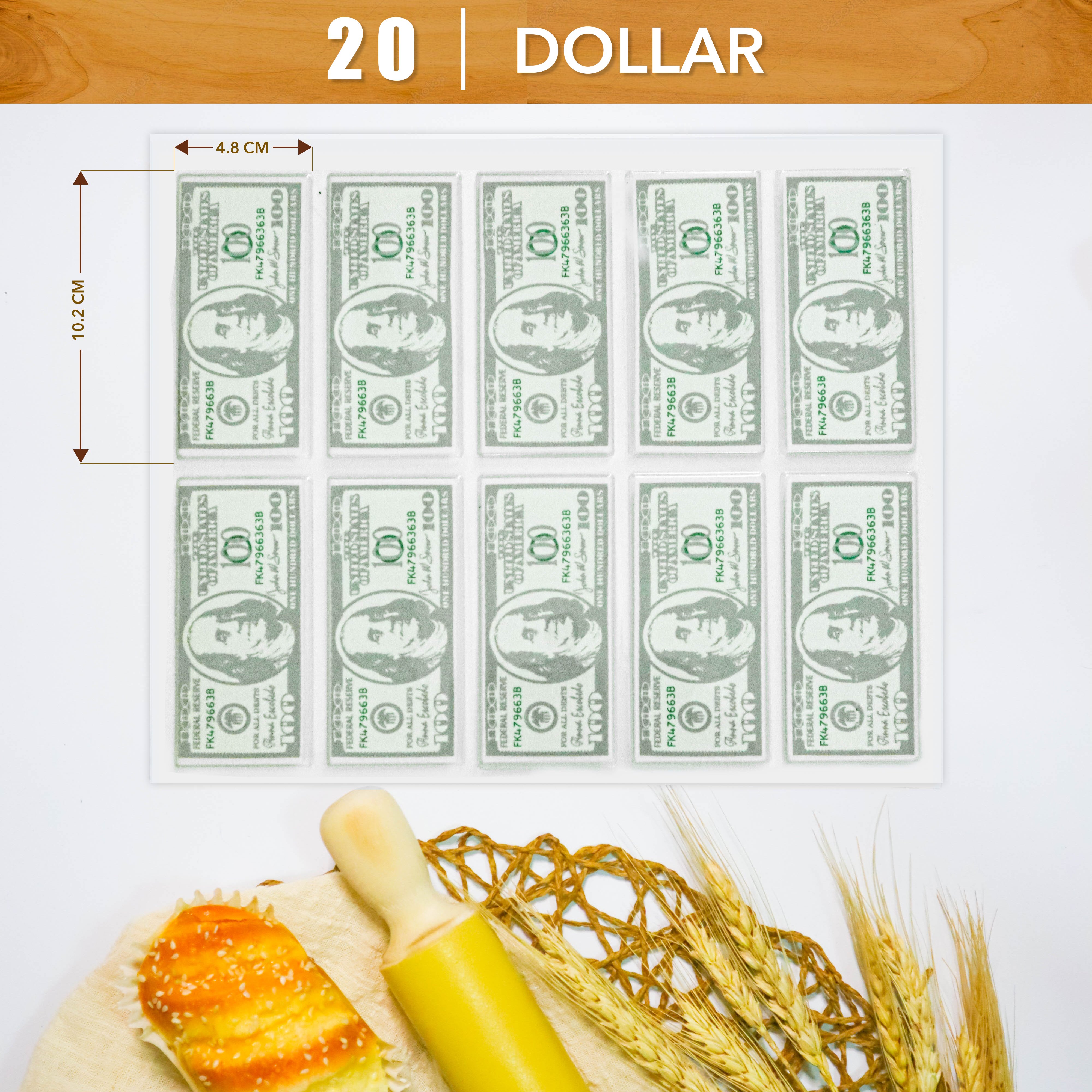 Khuôn In Hình Socola-Dollar 