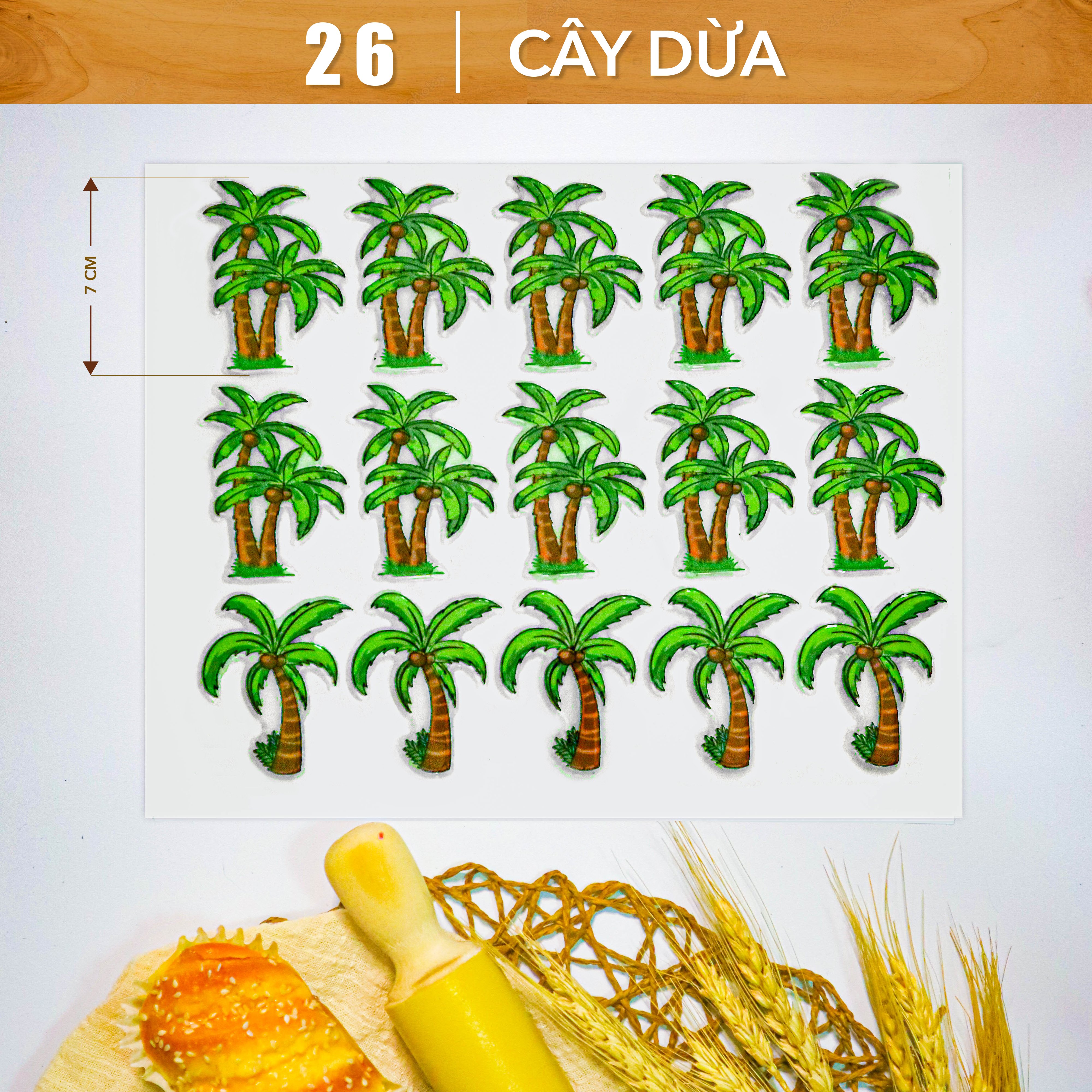 Khuôn In Hình Socola-Cây Dừa 