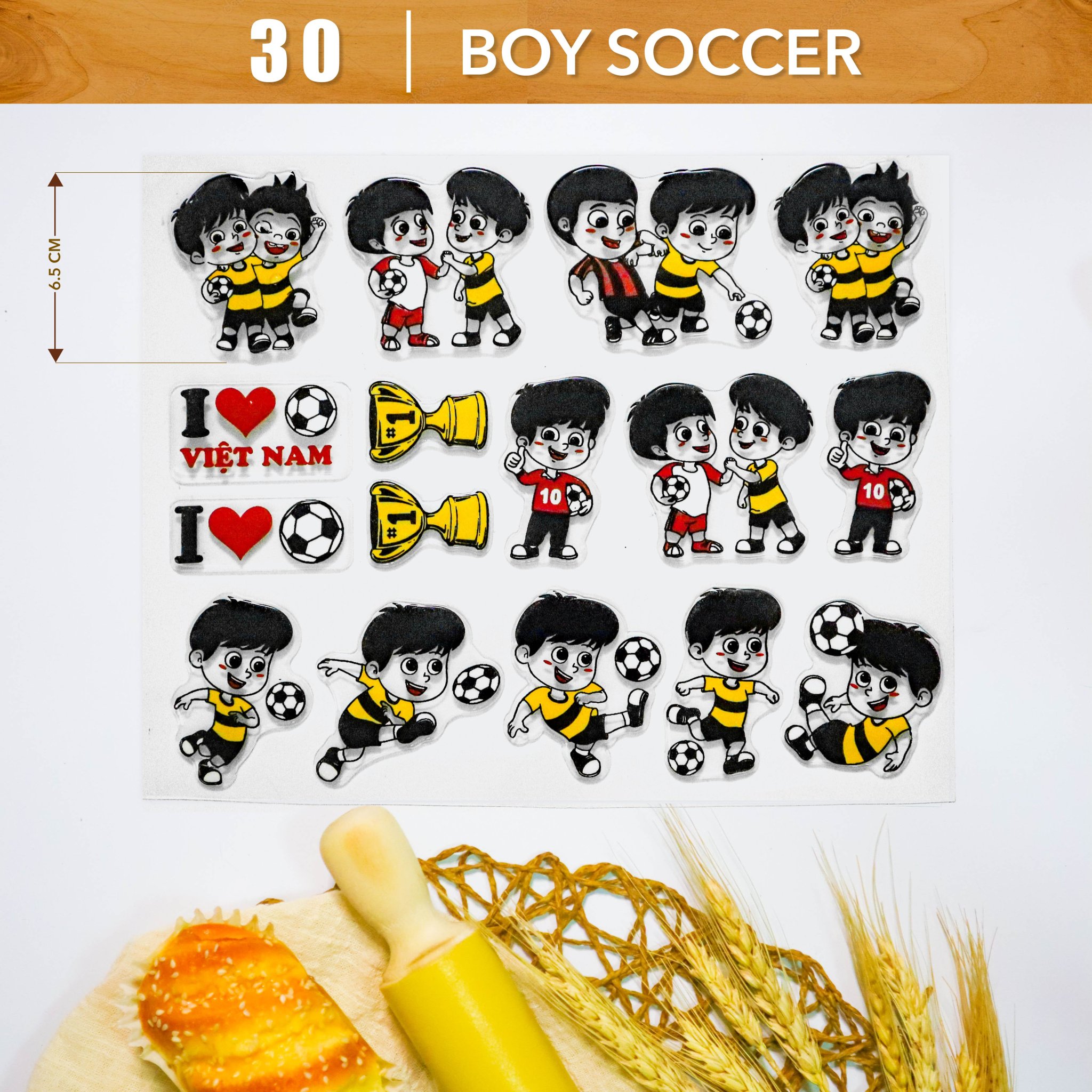 Khuôn In Hình Socola-Boy Soccer 