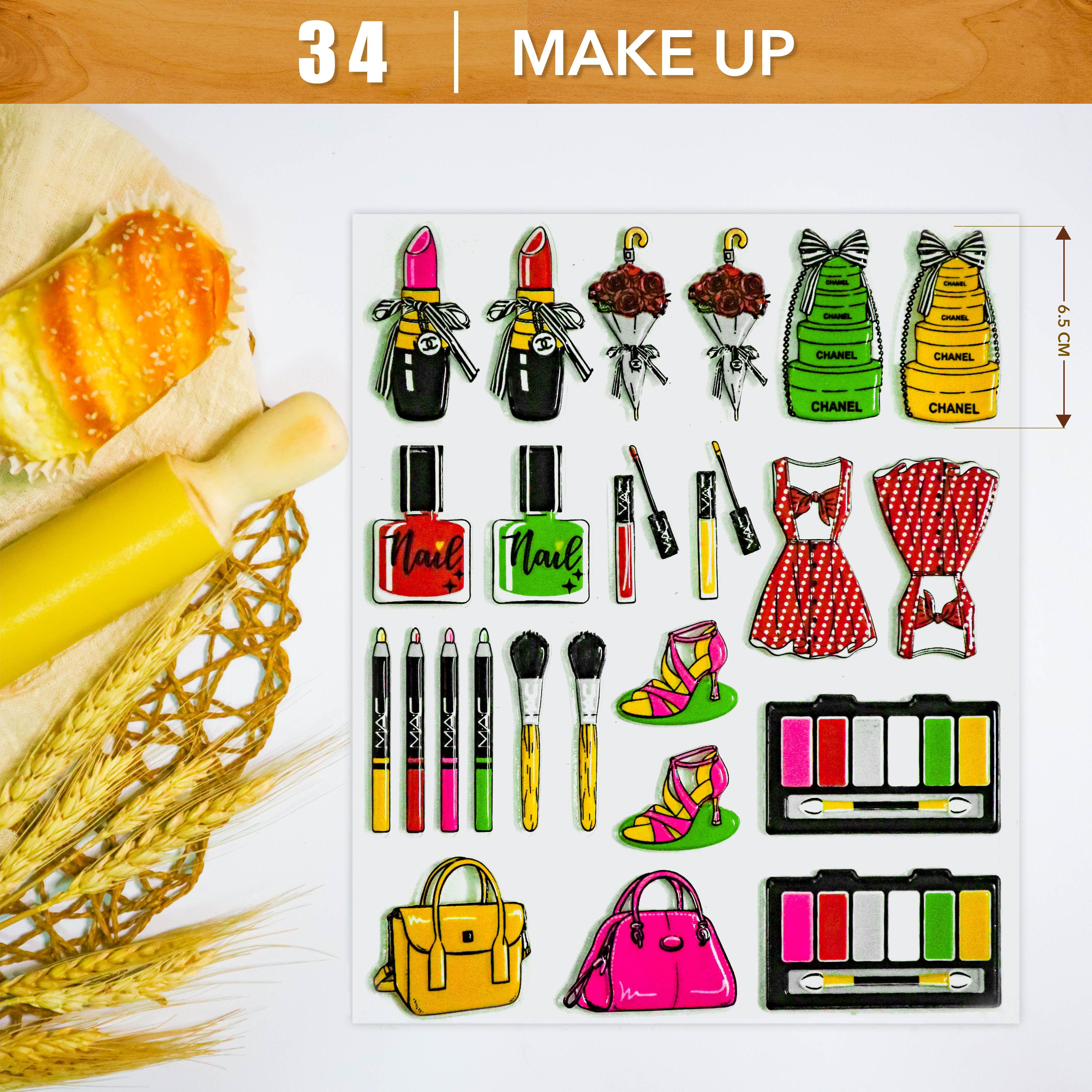 Khuôn In Hình Socola-Make Up