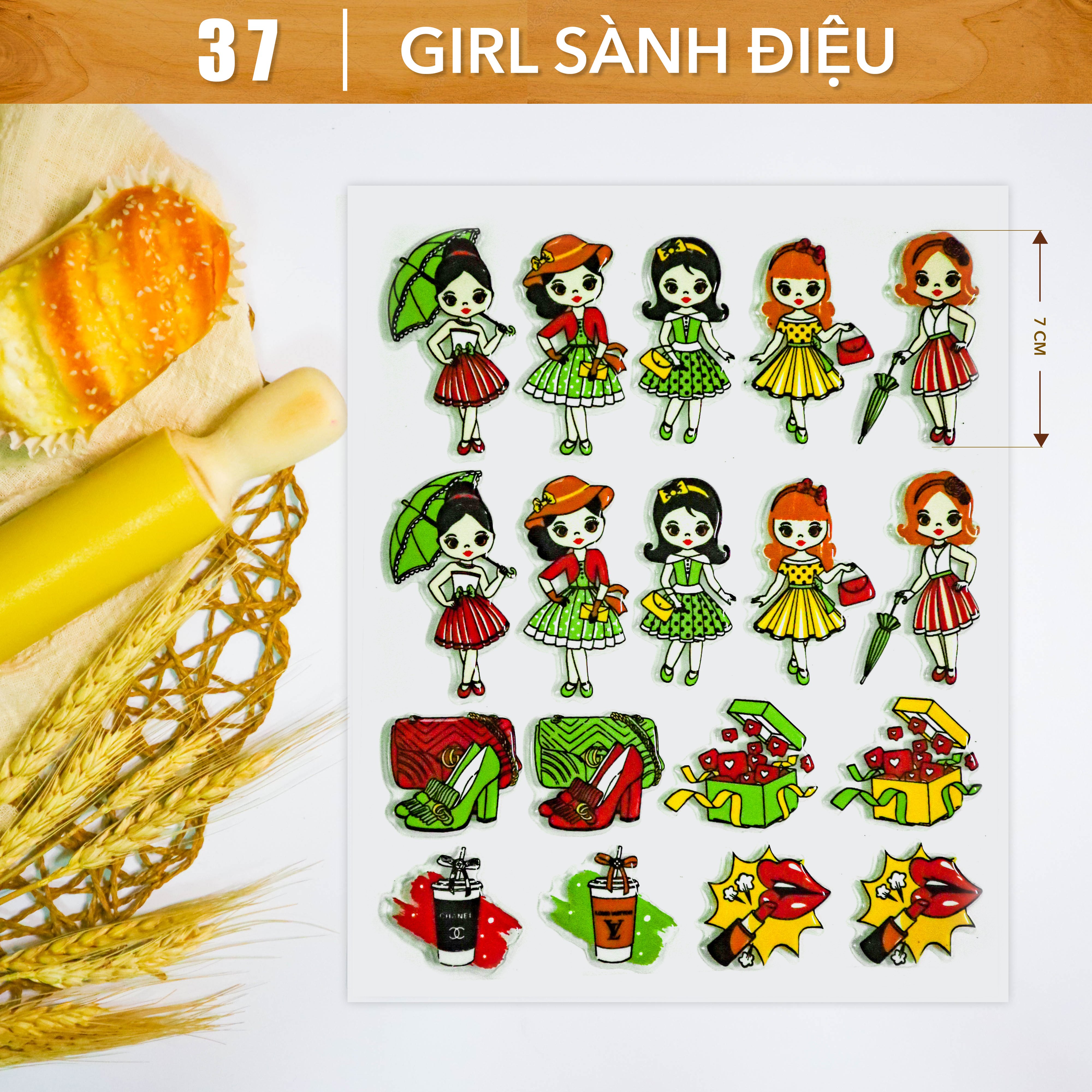 Khuôn In Hình Socola-Girl Sành Điệu