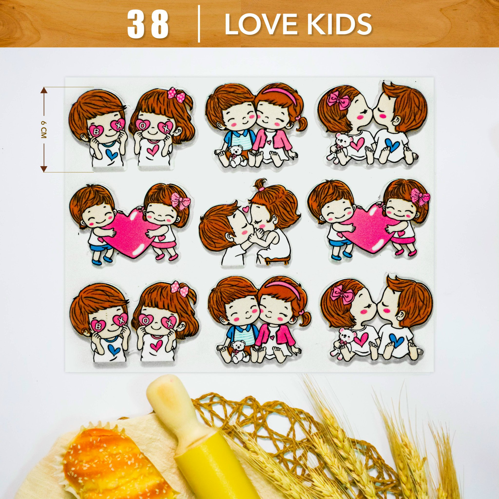 Khuôn In Hình Socola-Love Kids