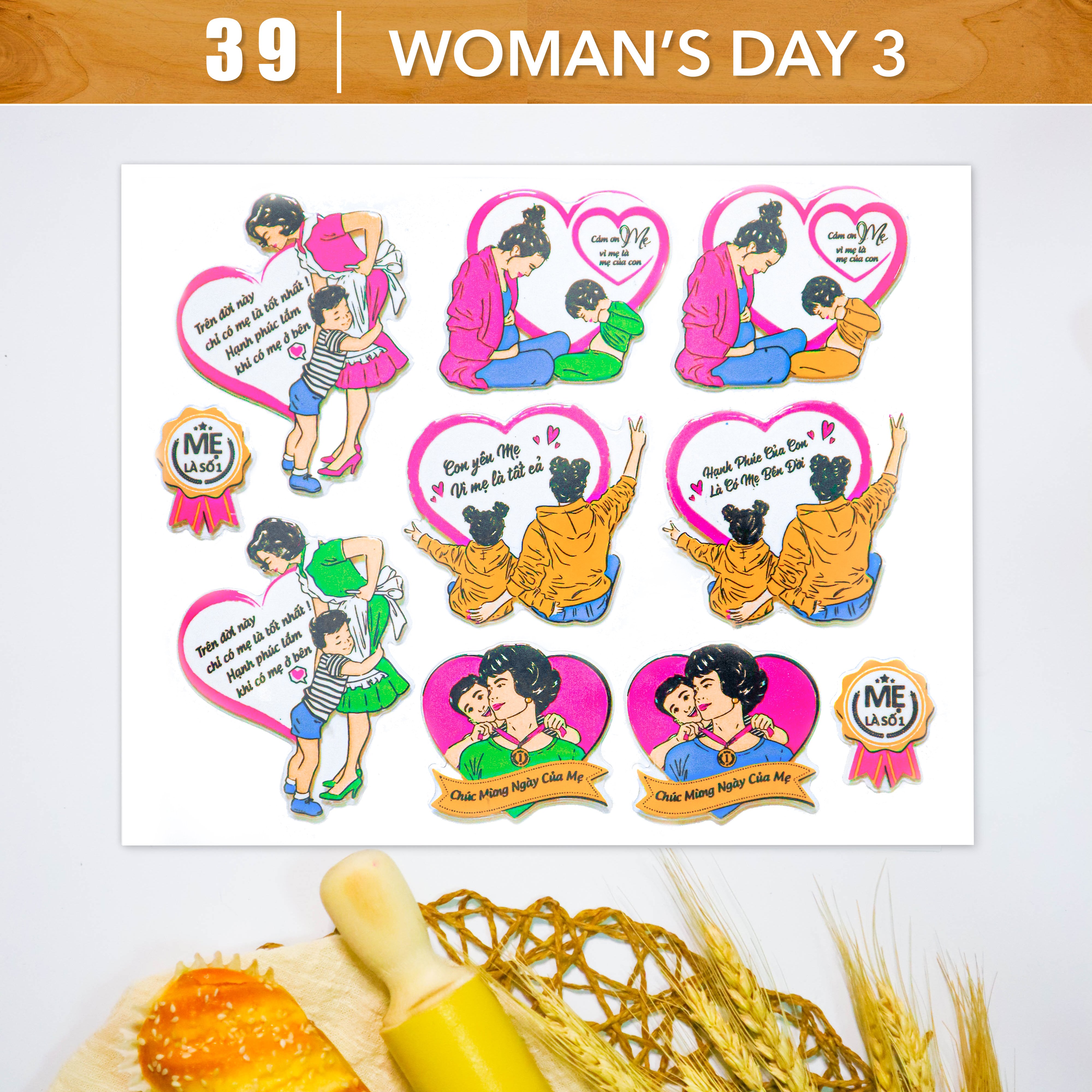 Khuôn In Hình Socola-Woman's Day 3