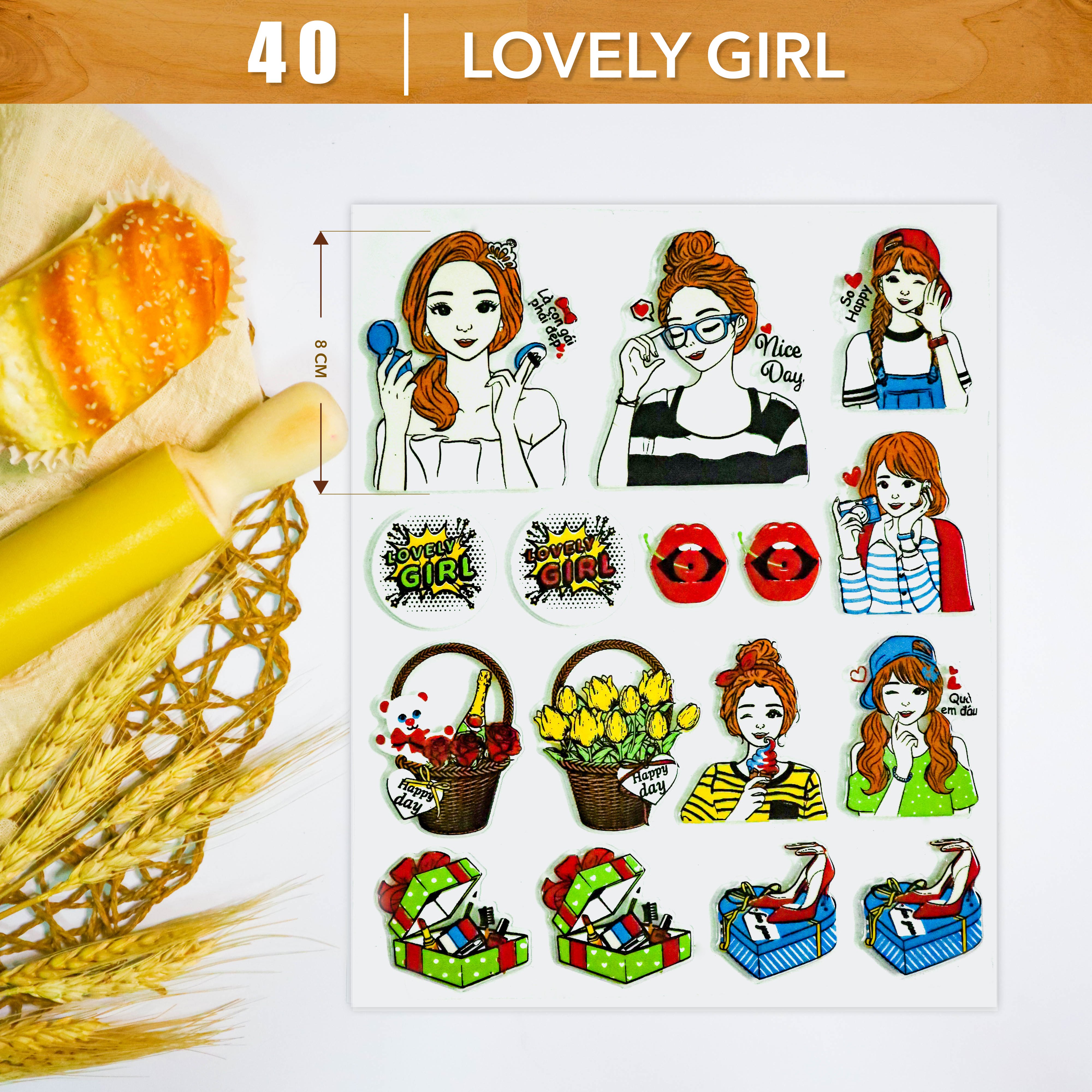 Khuôn In Hình Socola-Lovely Girl