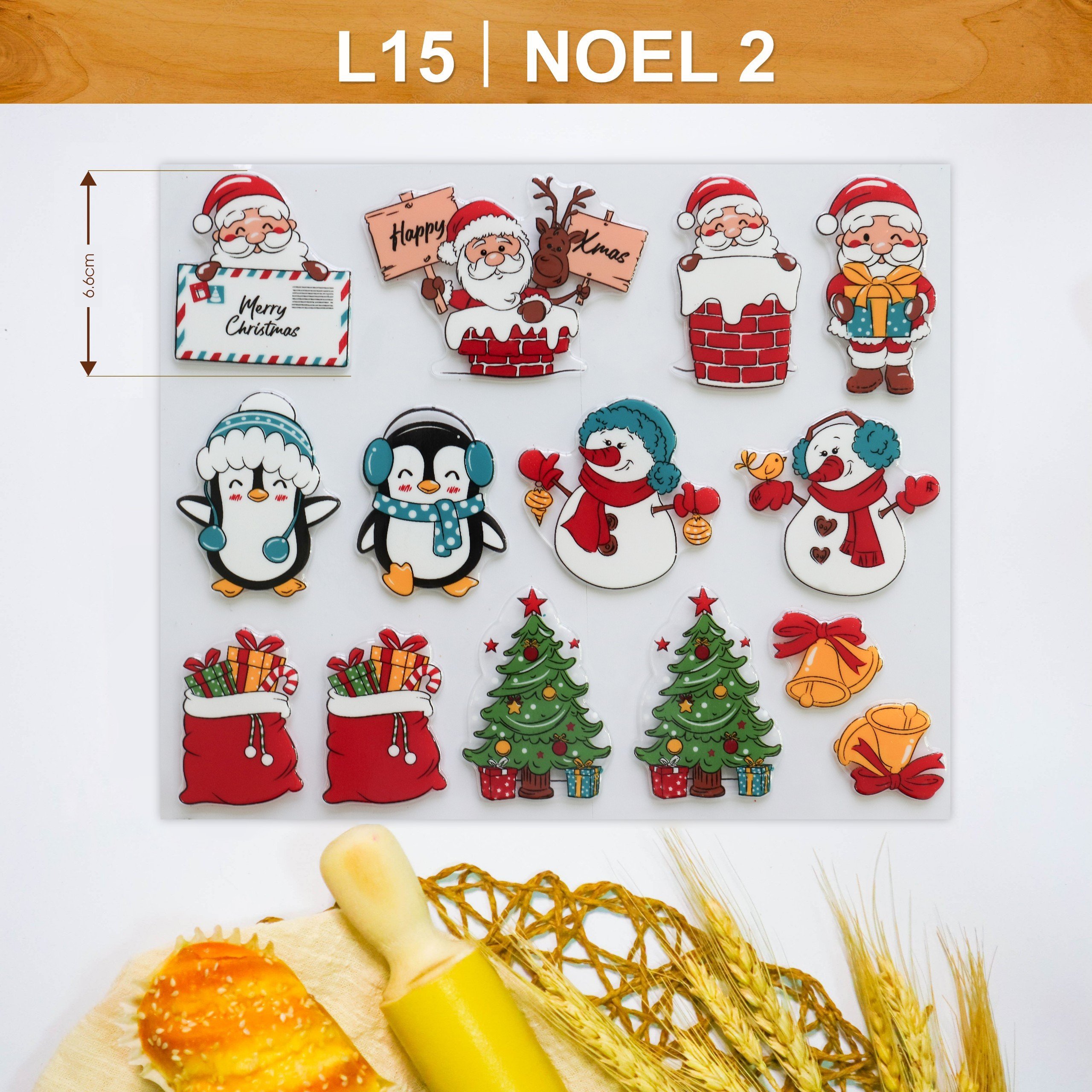 Khuôn In Hình Socola-Noel 2