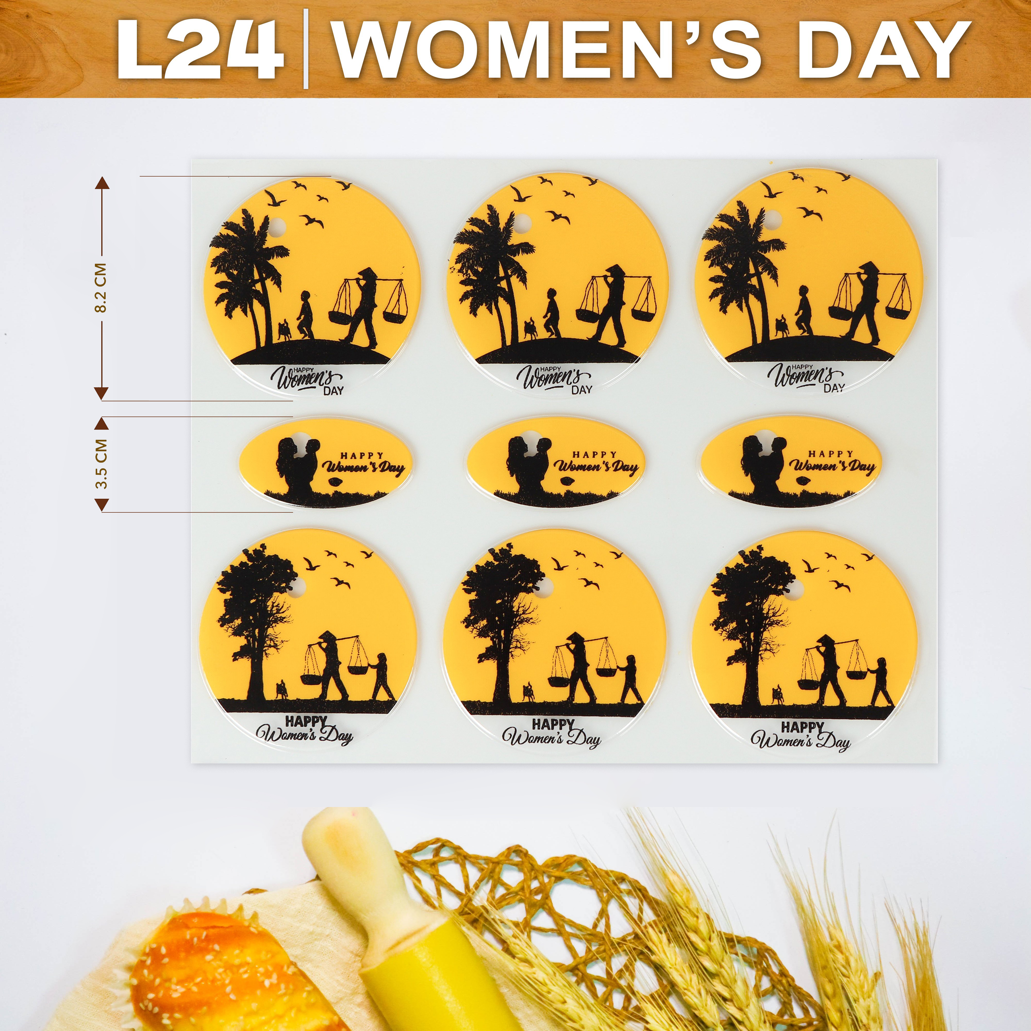 Khuôn In Hình Socola-Women's Day 