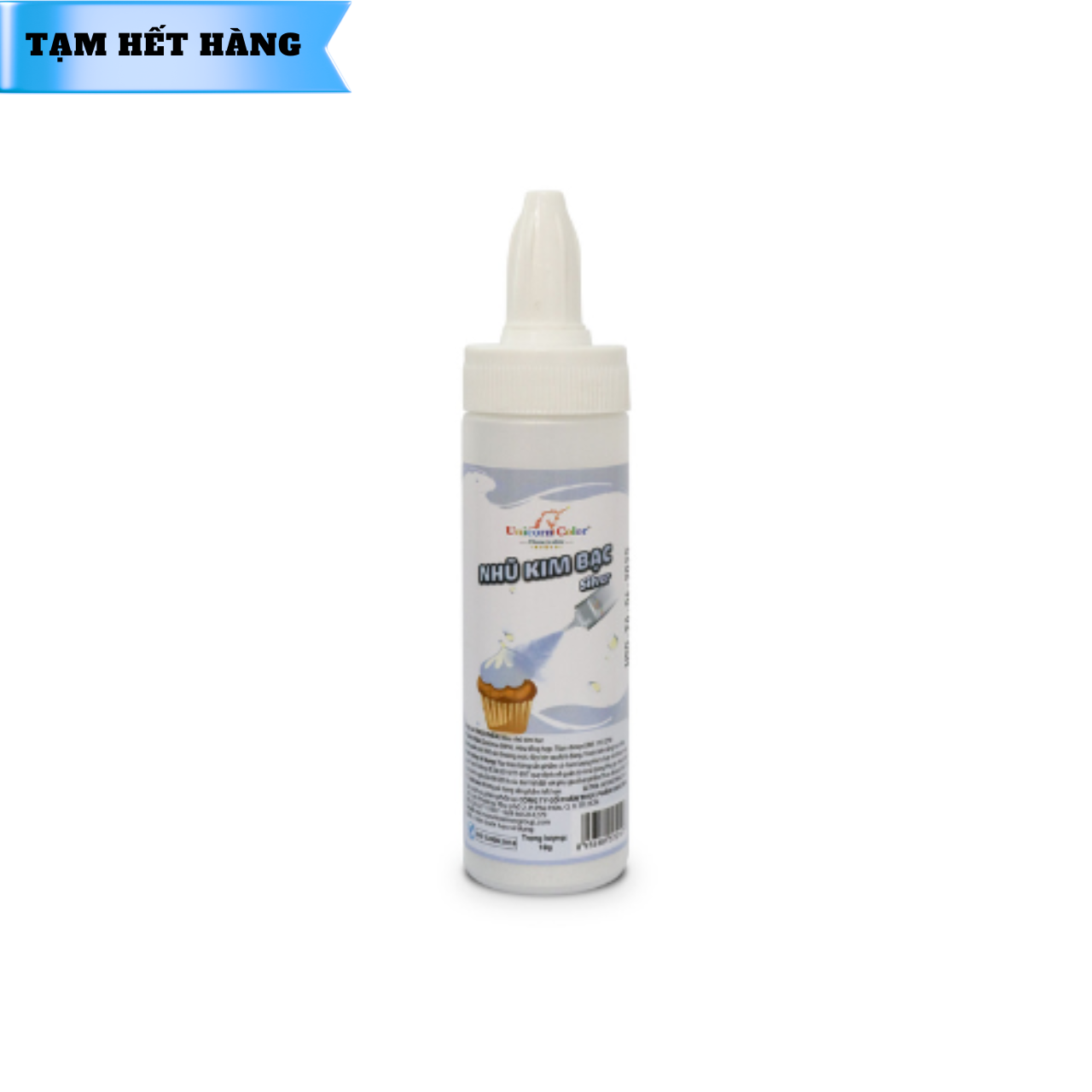 Màu Phun Nhũ Kim Bạc 10g