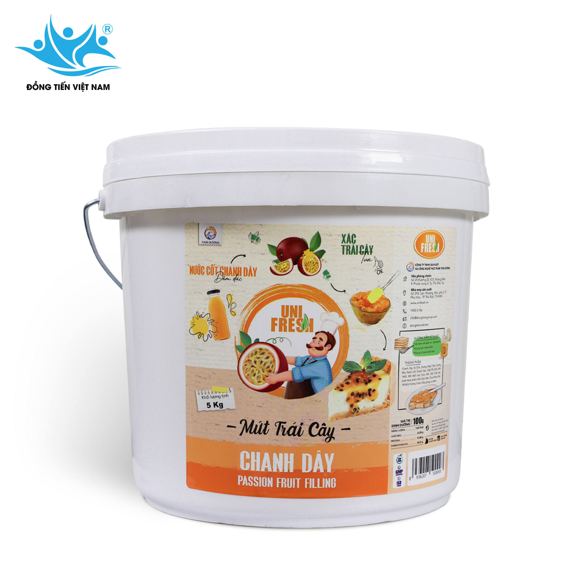 Tổng Hợp Mứt Trái Cây Unifresh 5kg-Chanh Dây