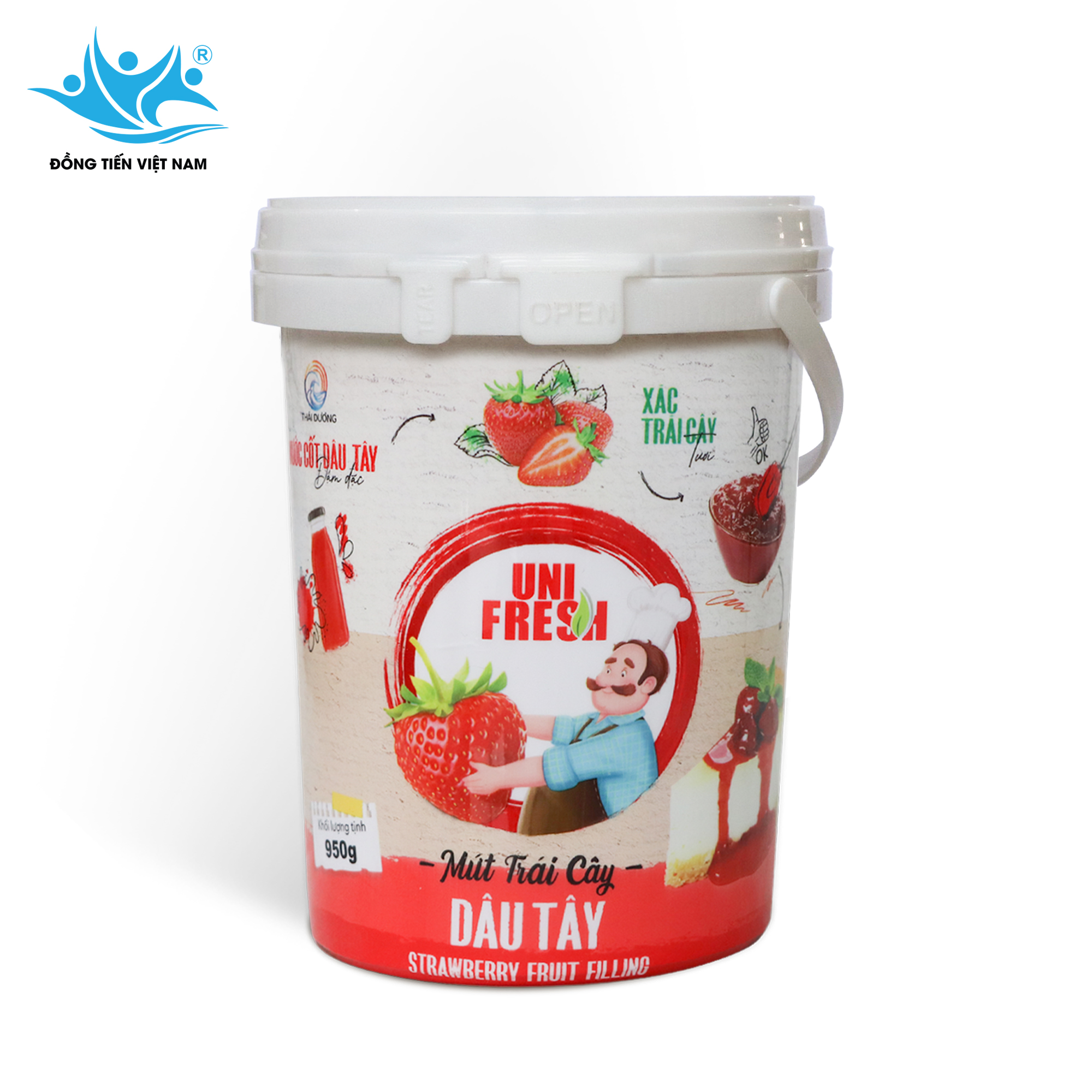 Tổng Hợp Mứt Trái Cây  Unifresh 950g-Dâu Tây