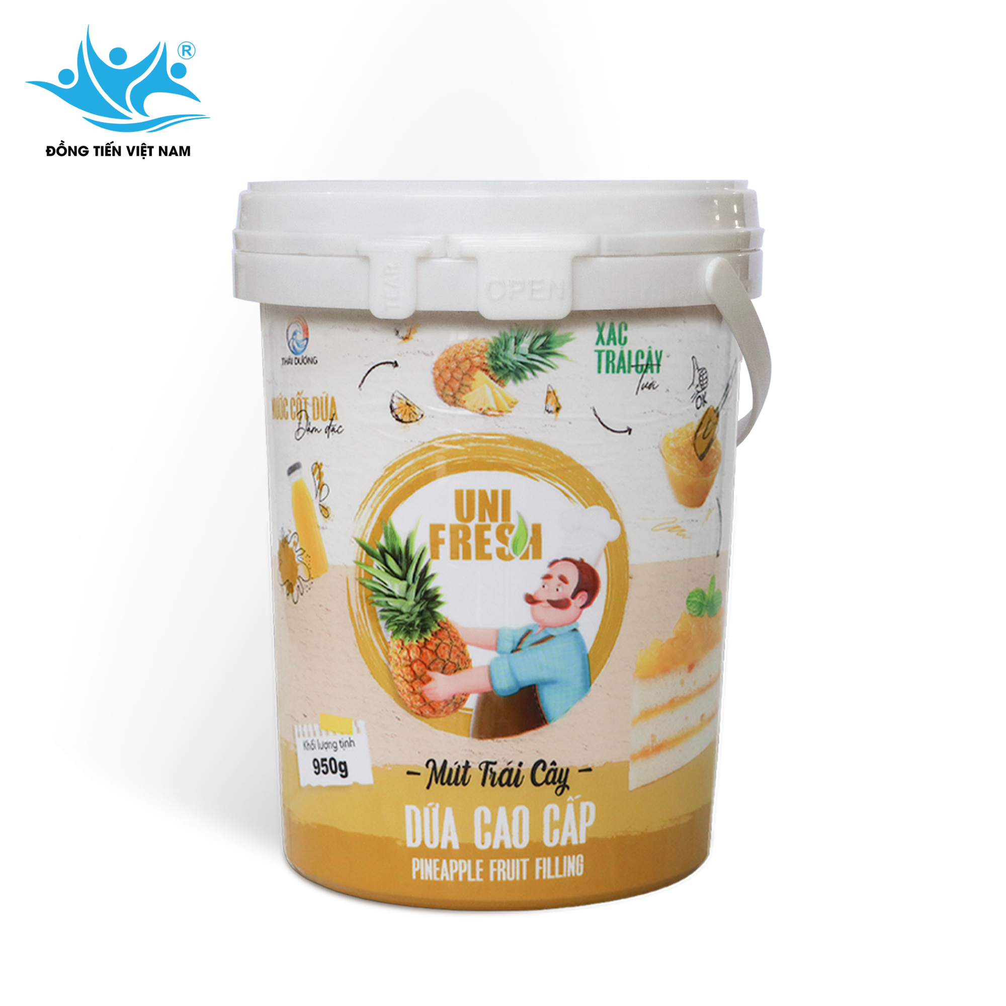 Tổng Hợp Mứt Trái Cây  Unifresh 950g-Dứa Cao Cấp