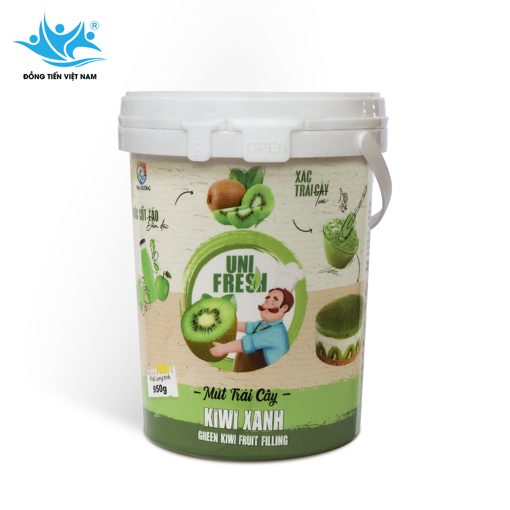 Tổng Hợp Mứt Trái Cây  Unifresh 950g-Kiwi Xanh