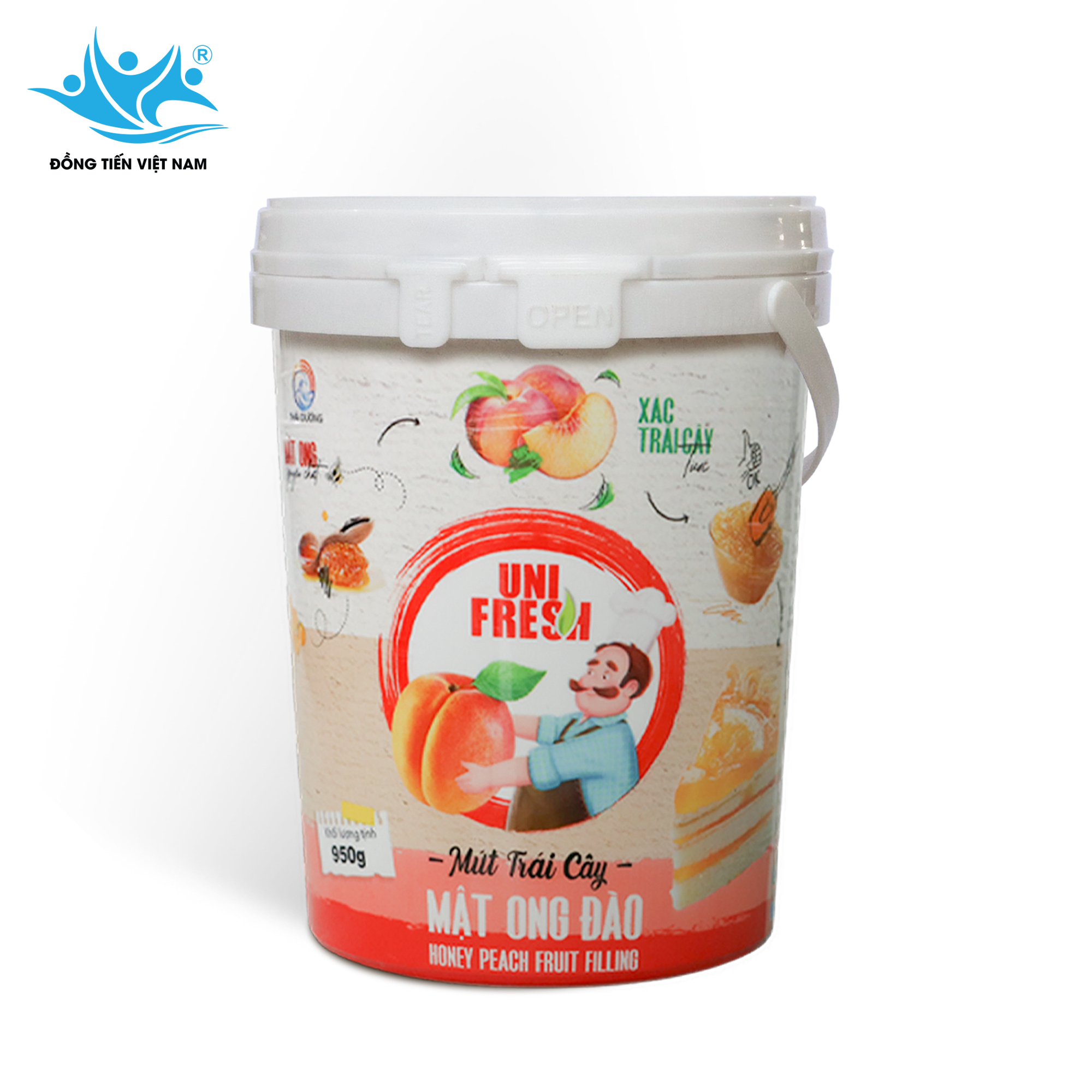 Tổng Hợp Mứt Trái Cây  Unifresh 950g-Mật Ong Đào 
