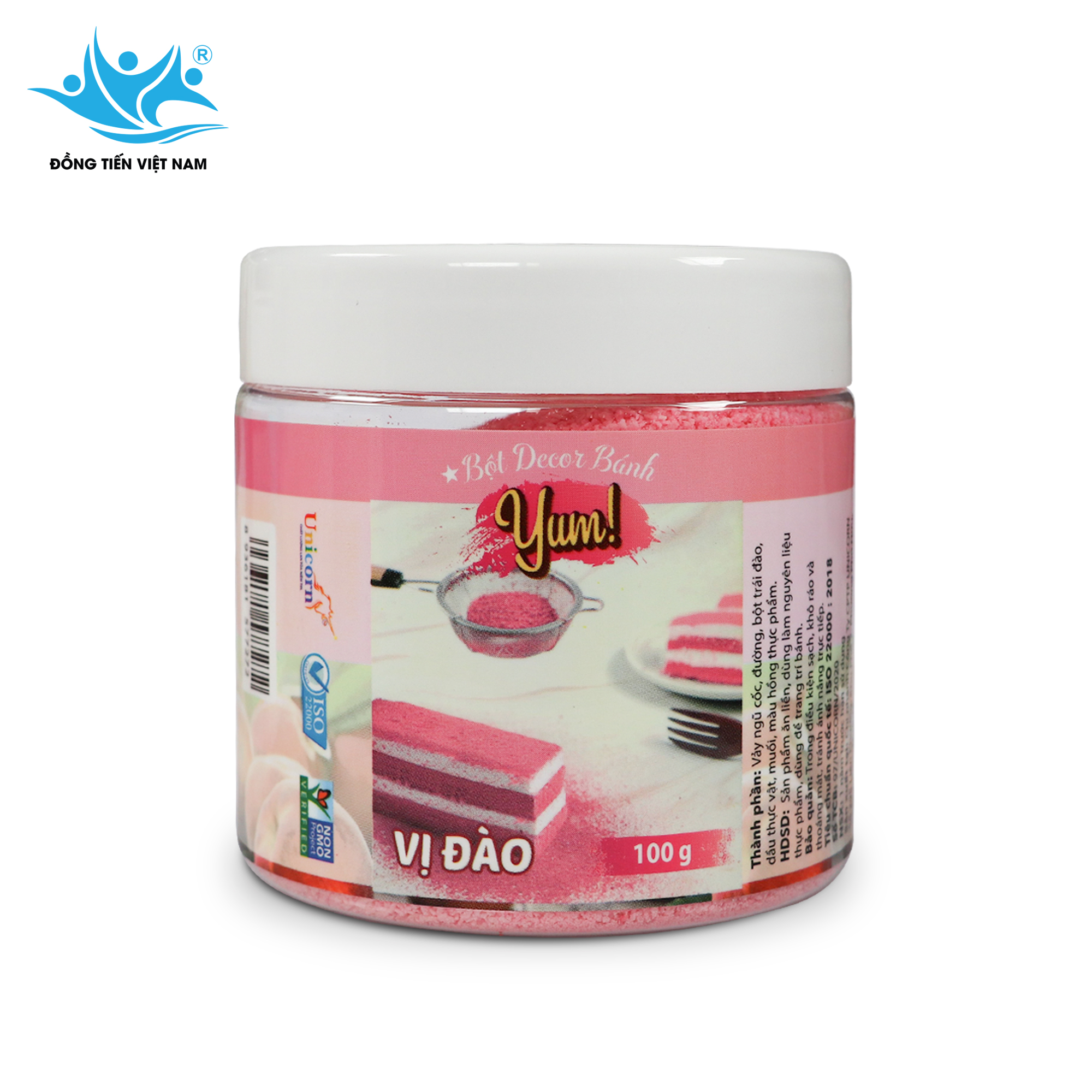 Tổng Hợp Bột Decor Bánh 100g-Vị Đào 