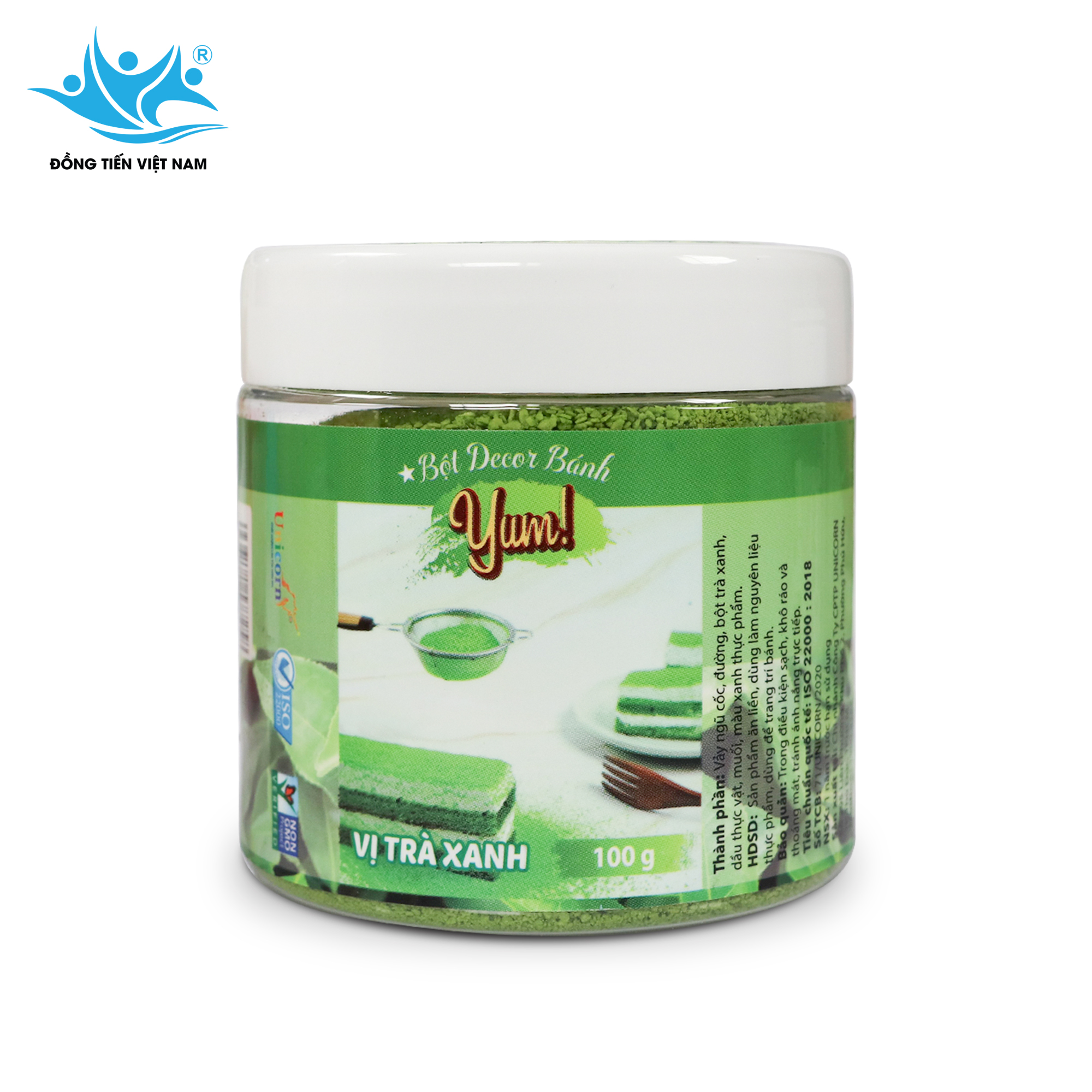 Tổng Hợp Bột Decor Bánh 100g-Vị Trà Xanh