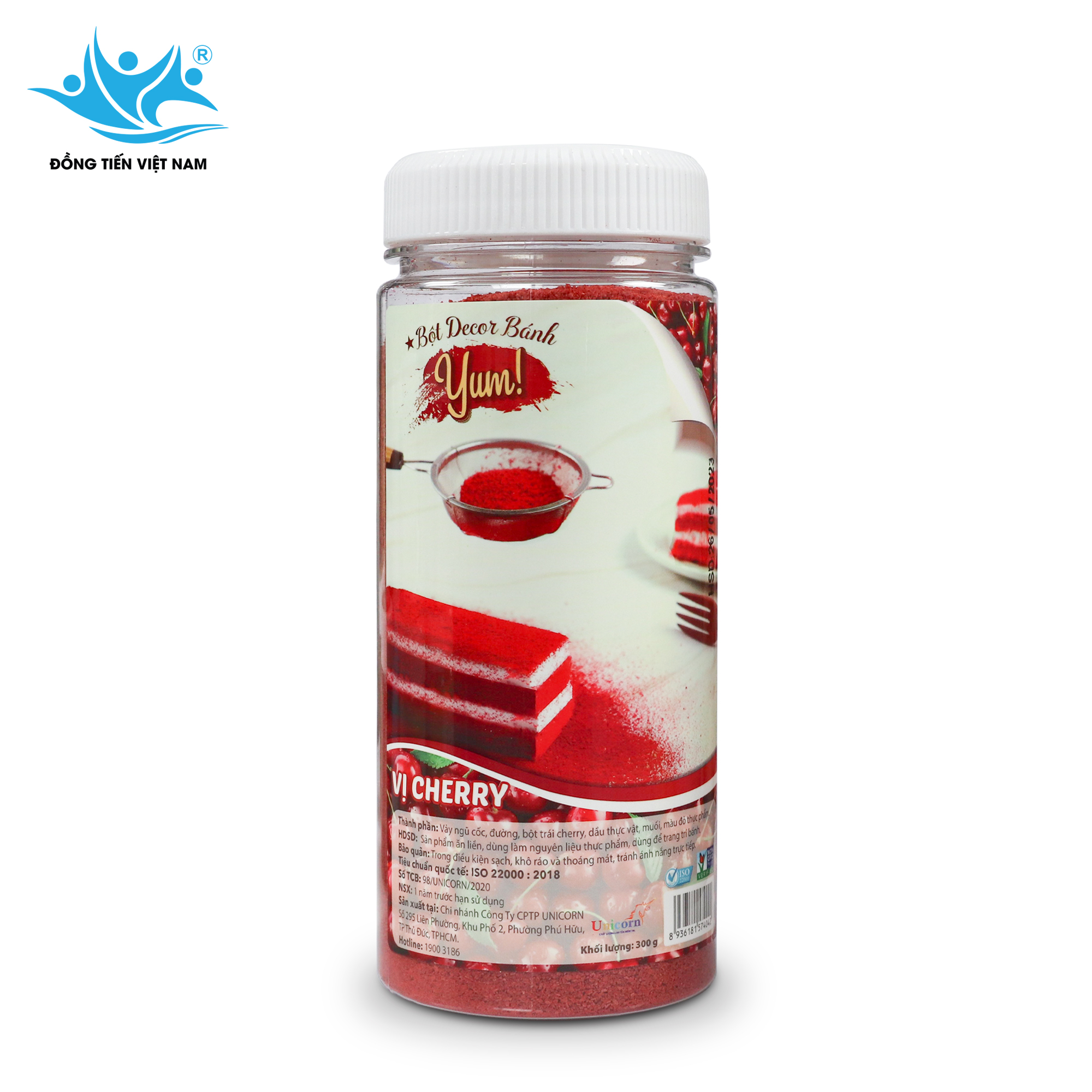 Tổng Hợp Bột Decor Bánh Yum! 300g -Vị Cherry