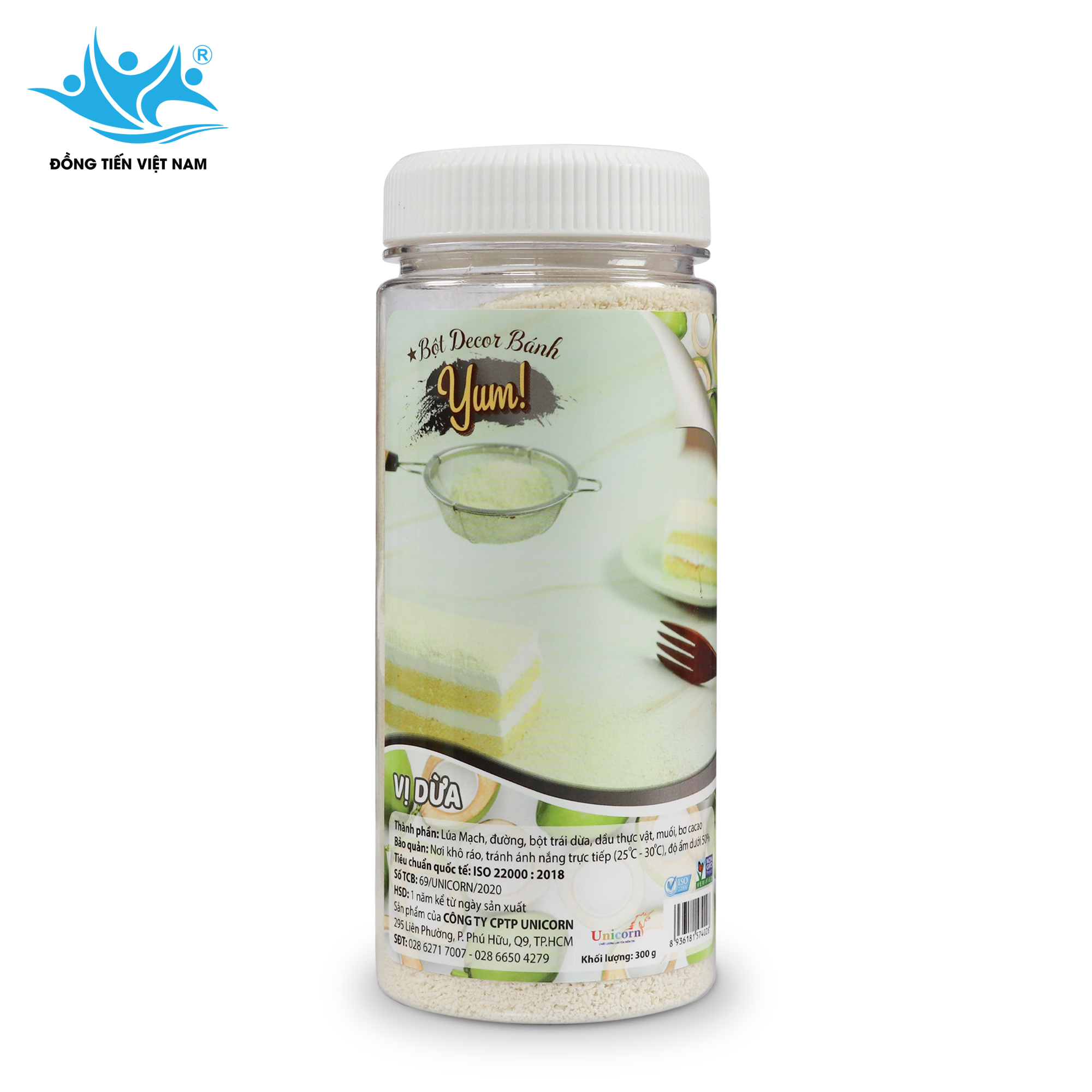 Tổng Hợp Bột Decor Bánh Yum! 300g -Vị Dứa 