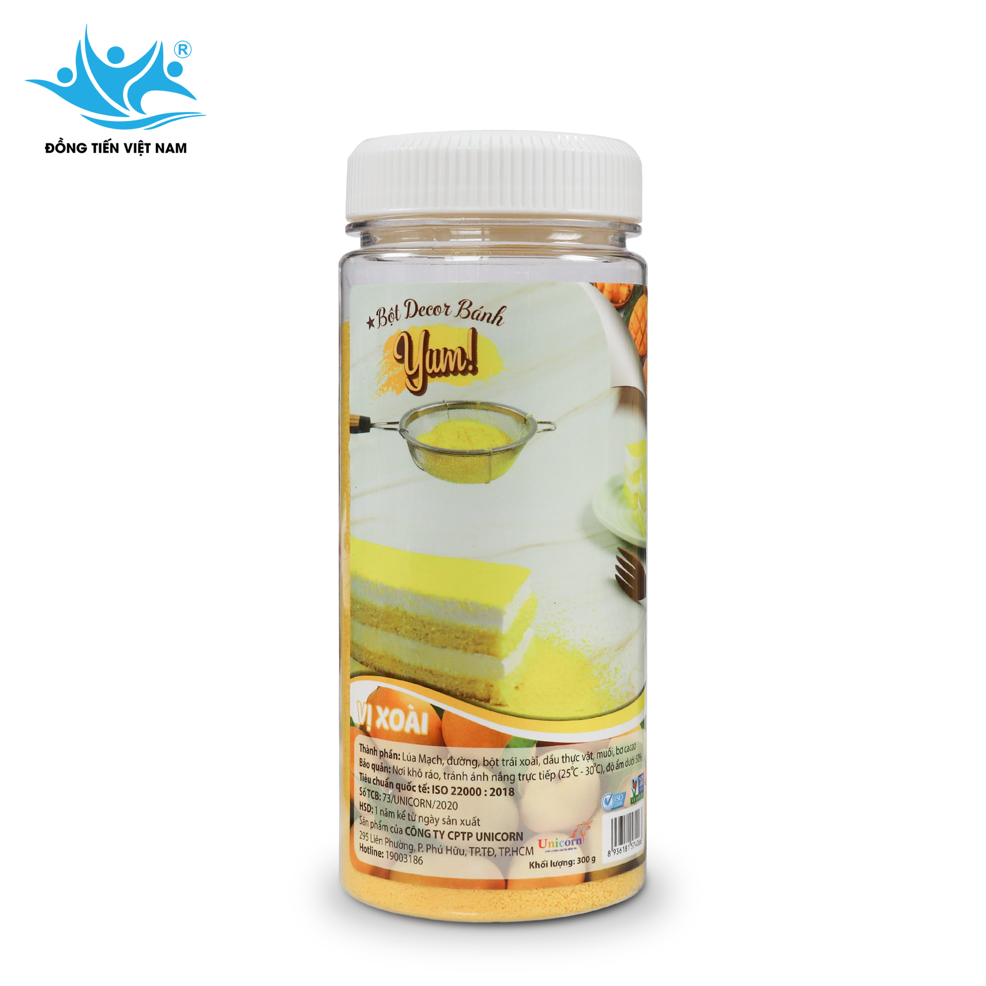 Tổng Hợp Bột Decor Bánh Yum! 300g -Vị Xoài 