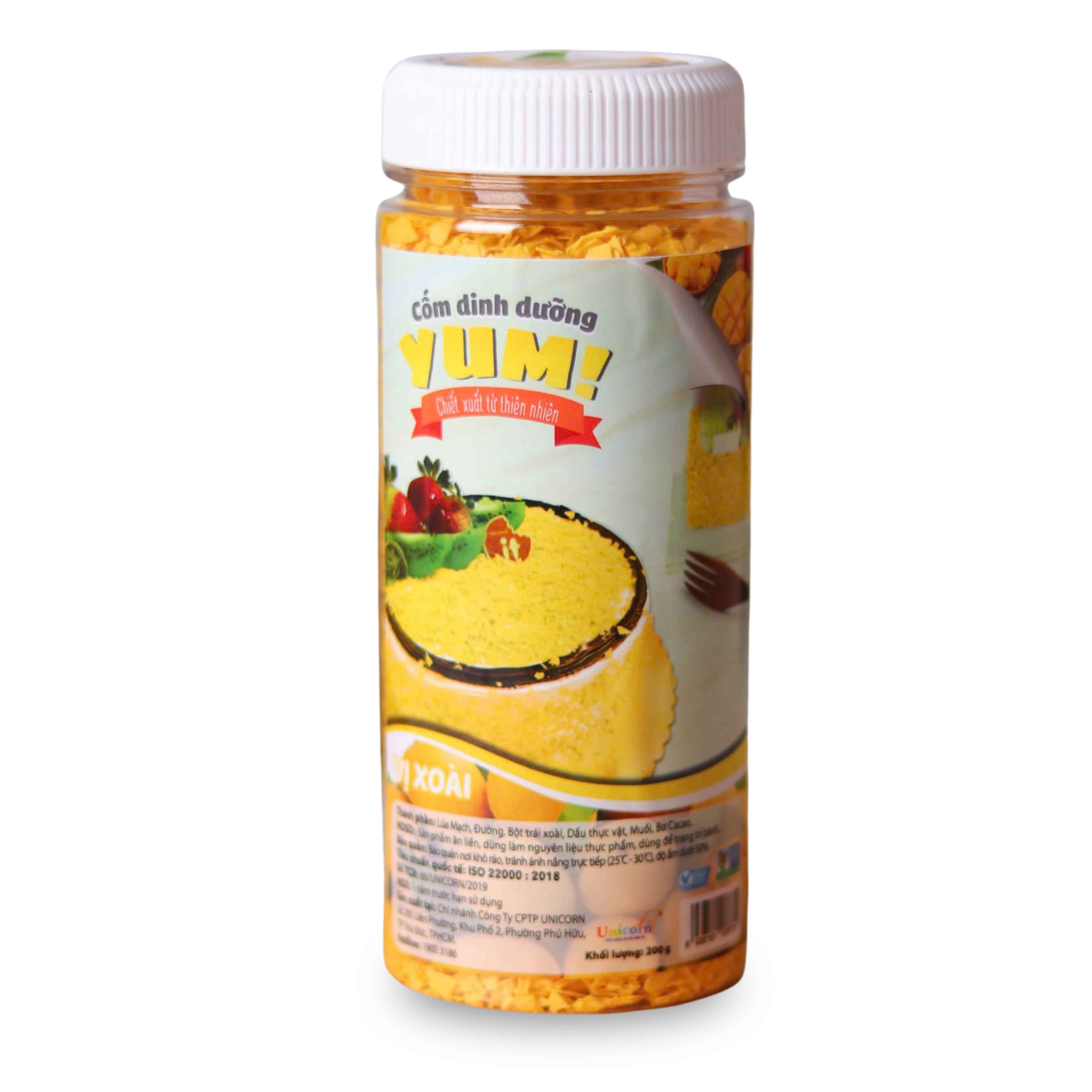 Cốm Dinh Dưỡng Yum! 200g Vị Xoài