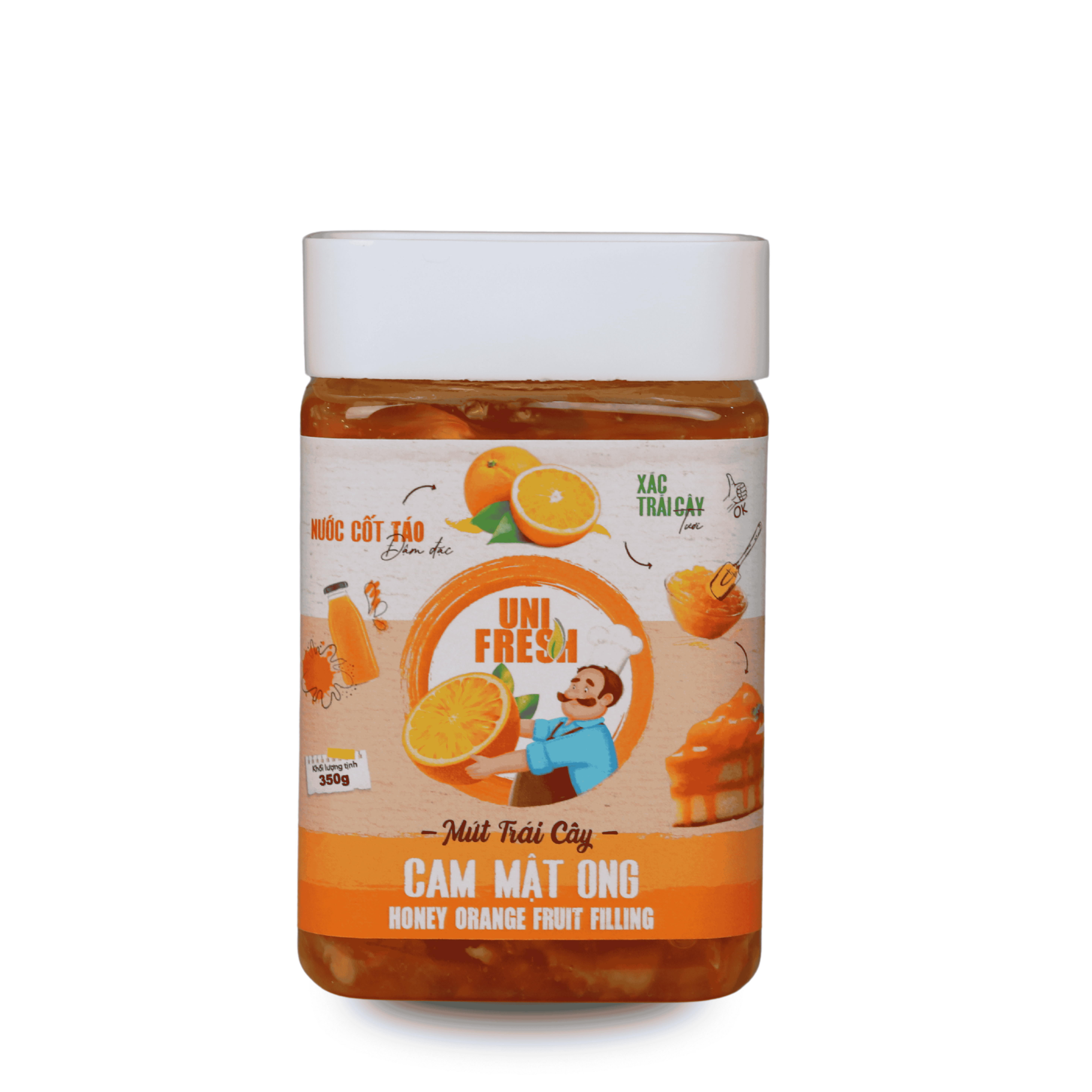 Mứt Trái Cây Unifresh Cam Mật Ong 350g