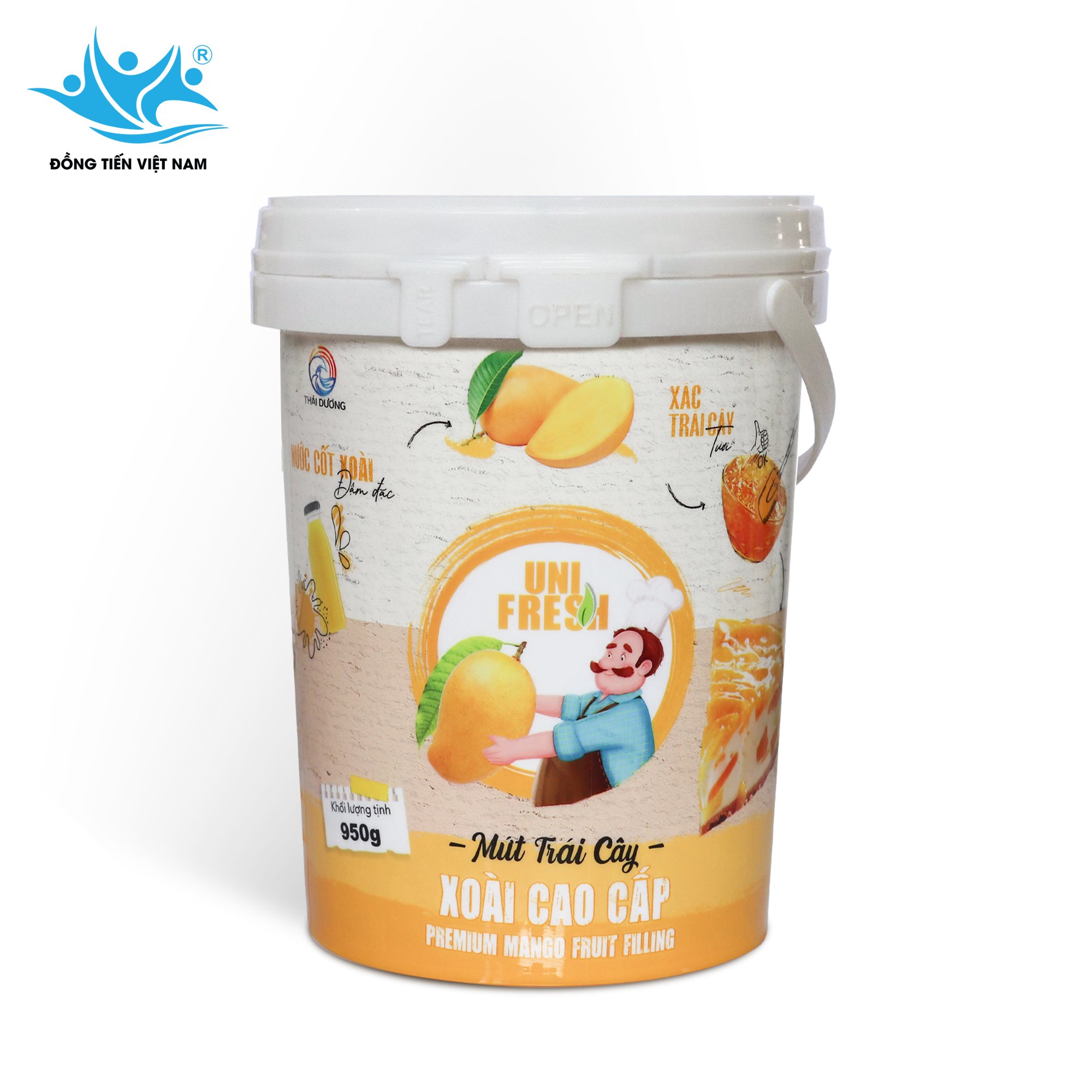 Tổng Hợp Mứt Trái Cây  Unifresh 950g-Xoài Cao Cấp 